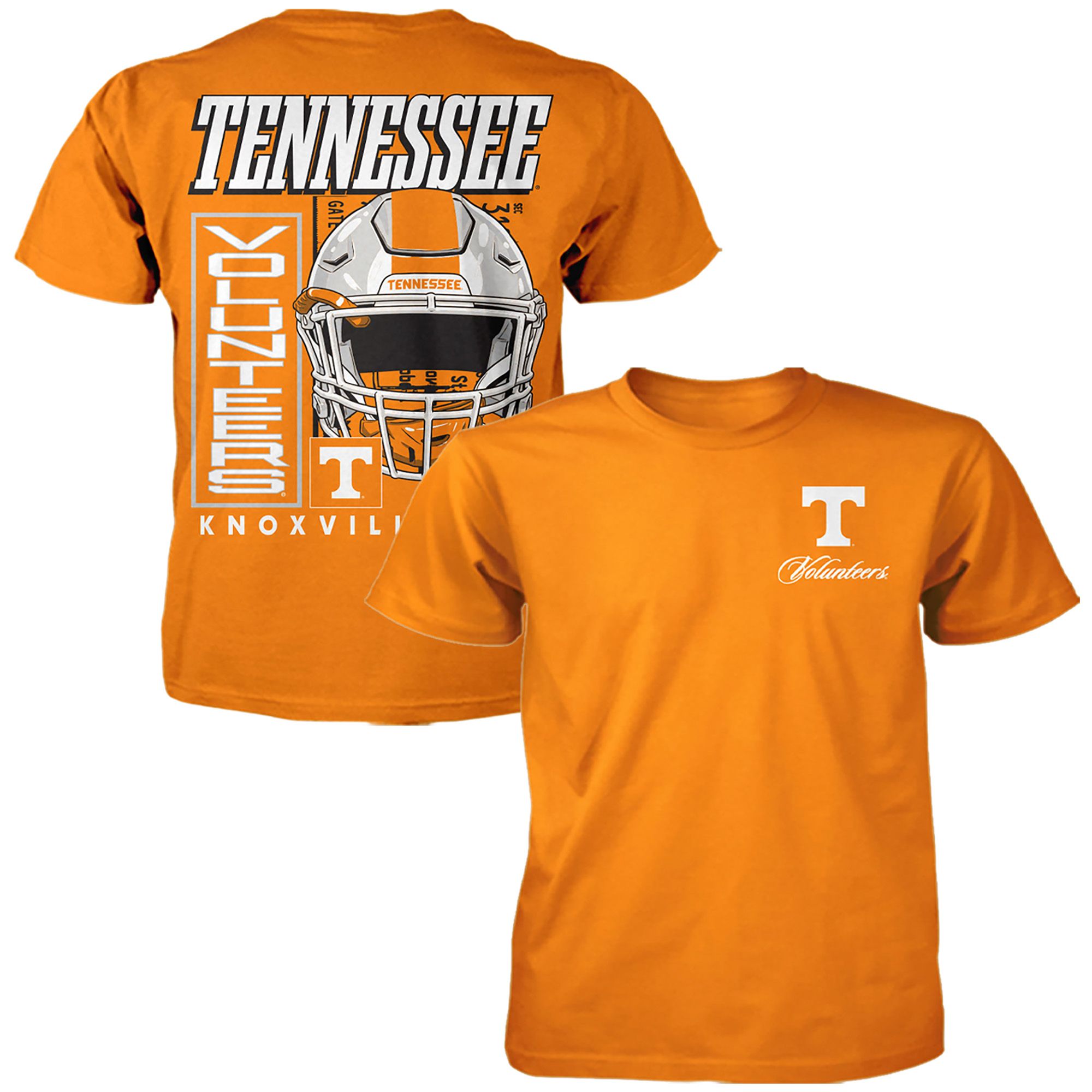Something Inked Men's Tennessee Volunteers Back Hit Helmet T-Shirt