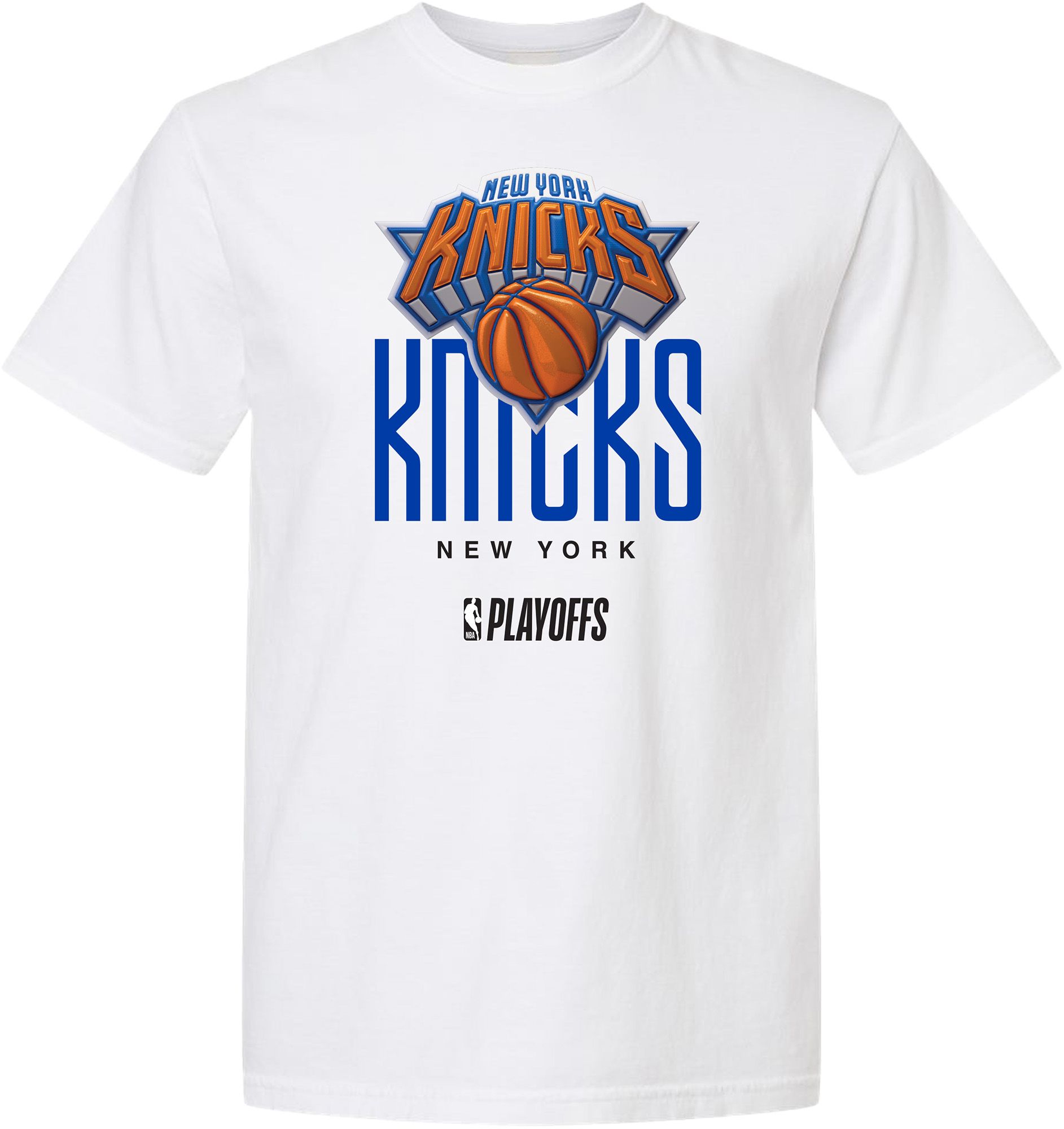 Something Inked Men's New York Knicks White Logo T-Shirt