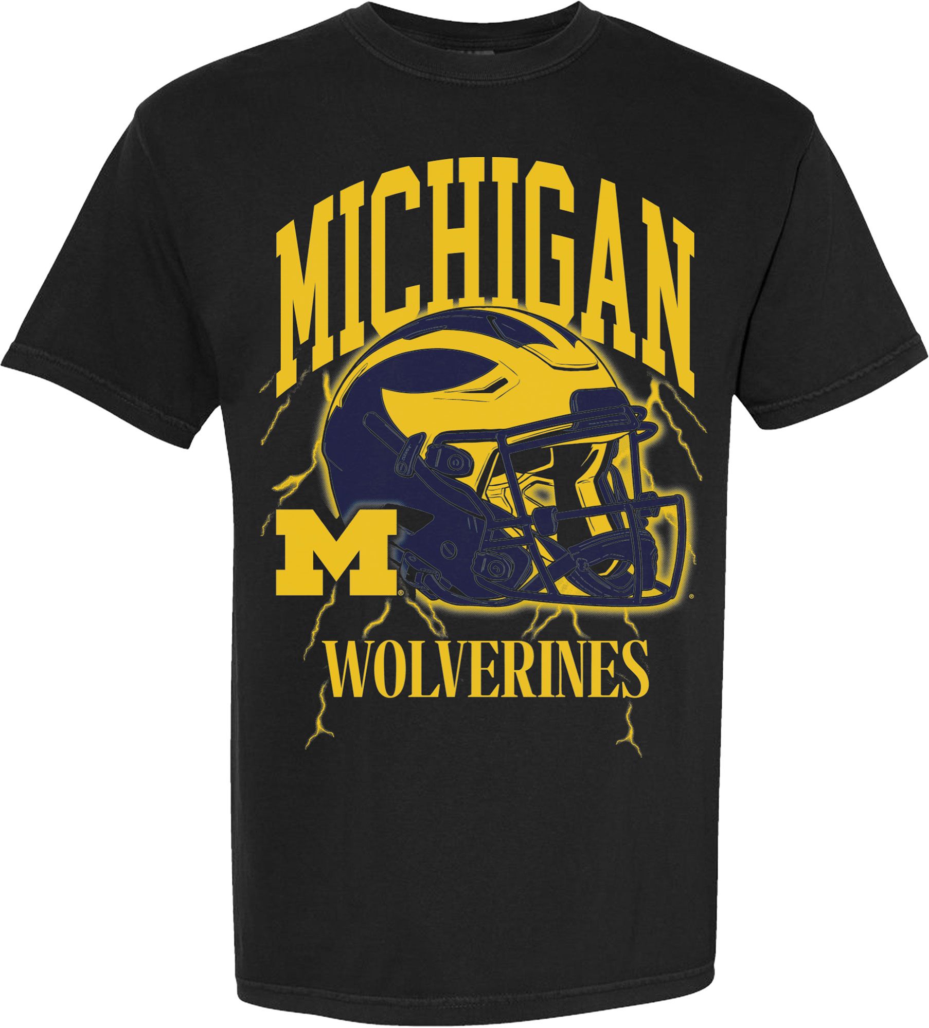 Something Inked Men's Michigan Wolverines Helmet T-Shirt