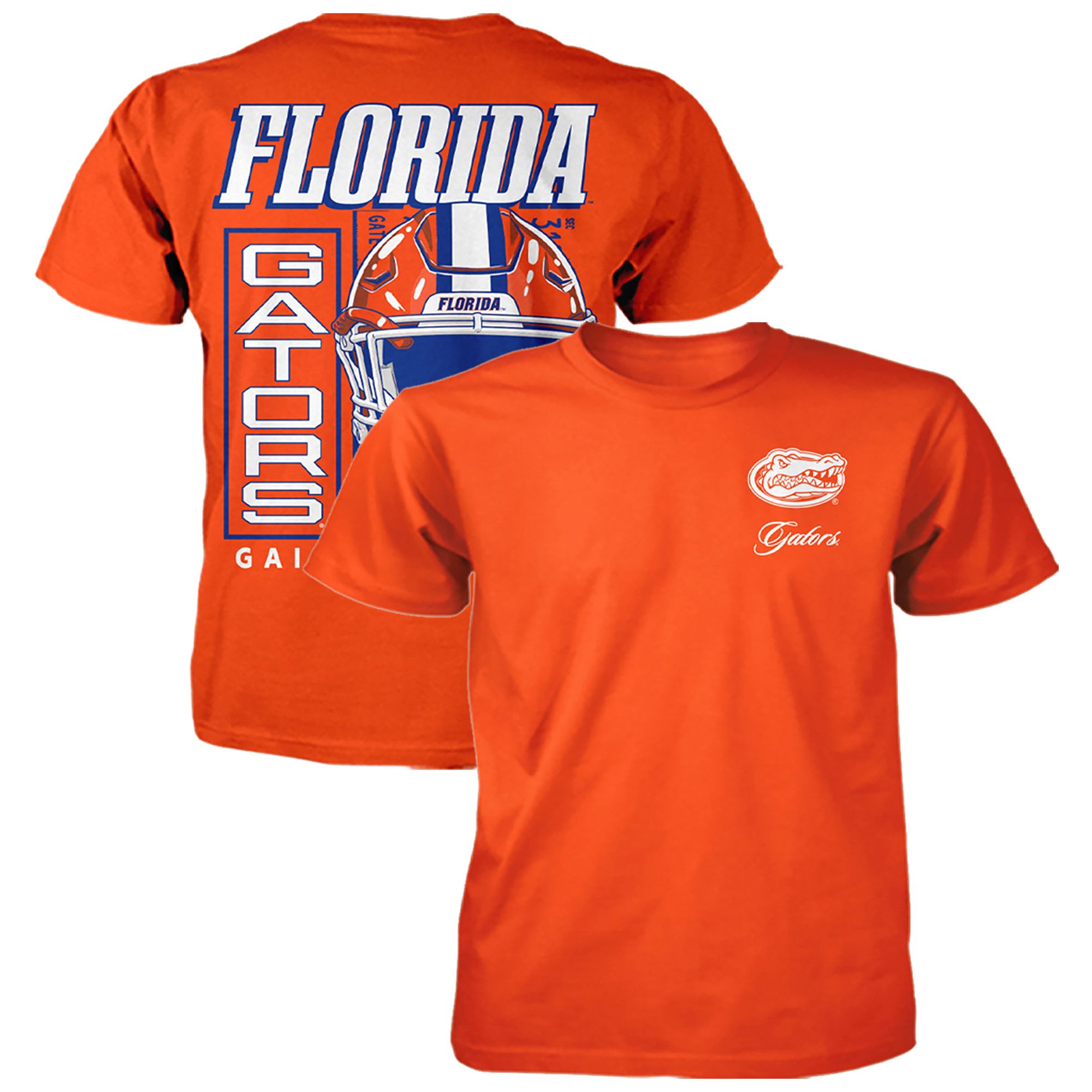 Something Inked Men's Florida Gators Back Hit Helmet T-Shirt