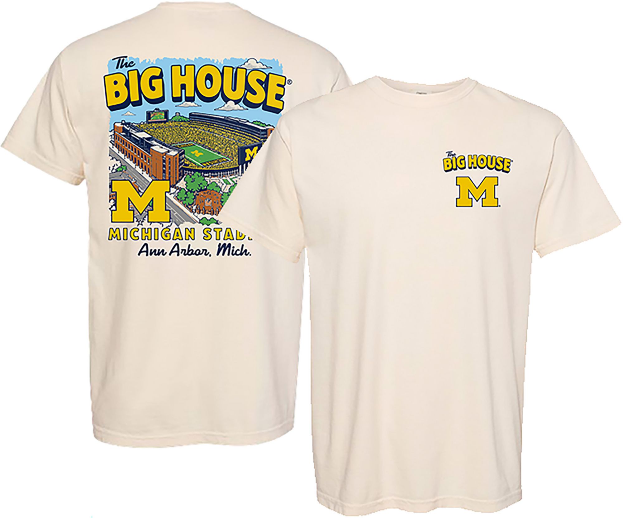 Something Inked Men's Michigan Wolverines Stadium T-Shirt