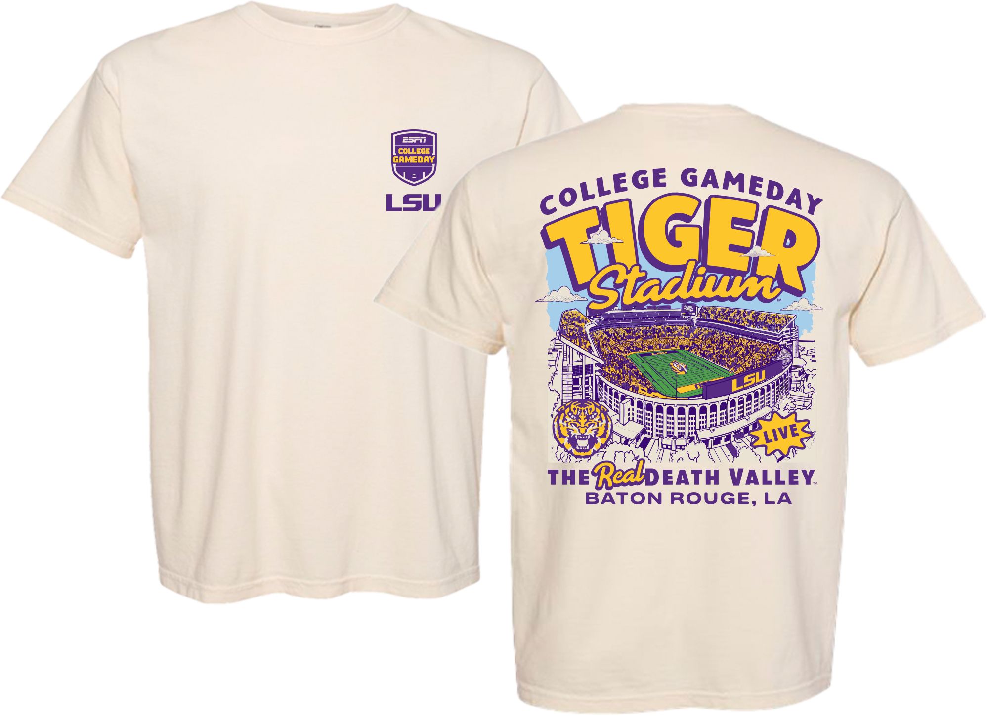 Something Inked Youth LSU Tigers Stadium College GameDay T-Shirt