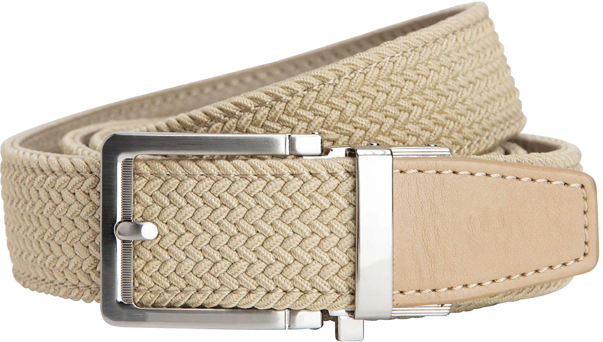 Nexbelt Men's Braided Tan Golf Ratchet Belt 2.0