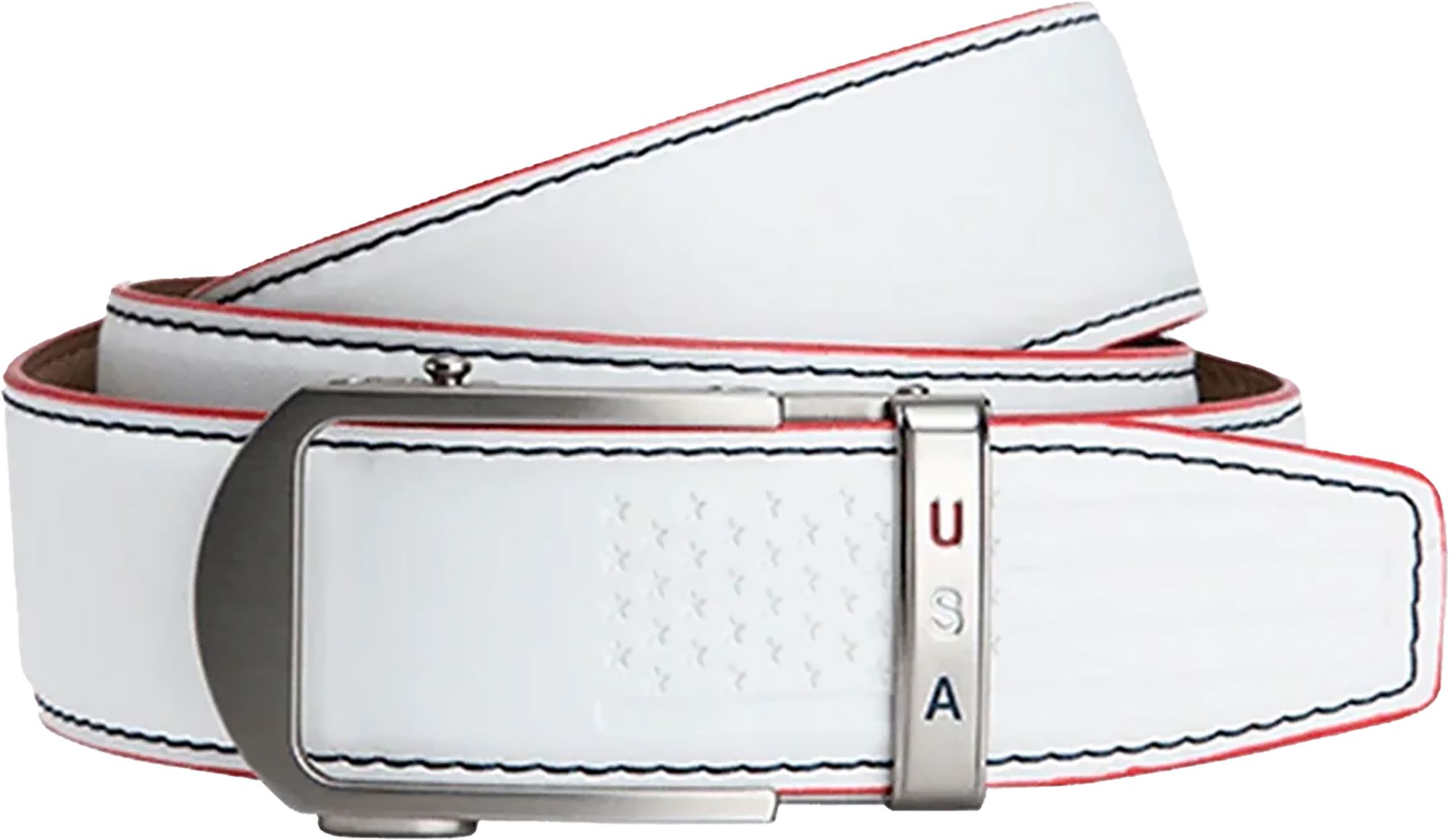 Nexbelt Men's Anthem White Golf Ratchet Belt