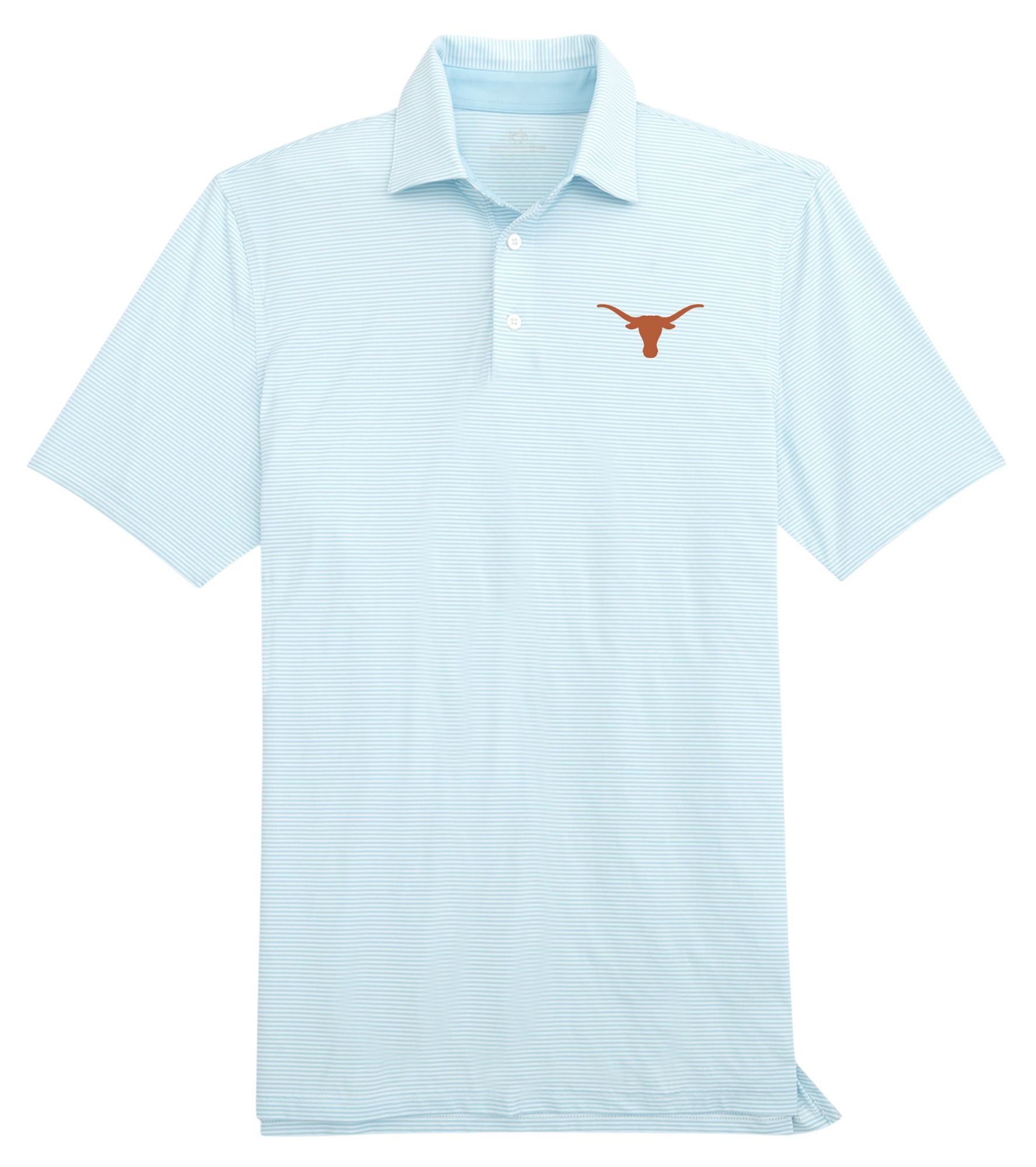 Southern Tide Men's Texas Longhorns Light Blue Meadowbrook Polo