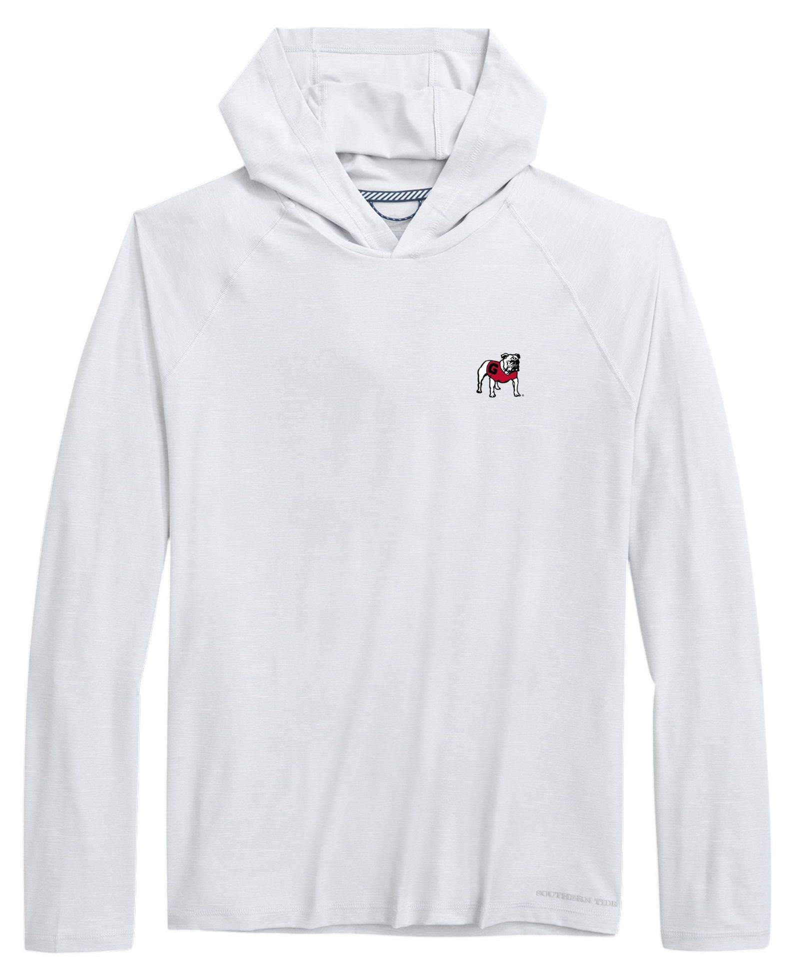 Southern Tide Men's Georgia Bulldogs Grey Brrr Performance Hoodie