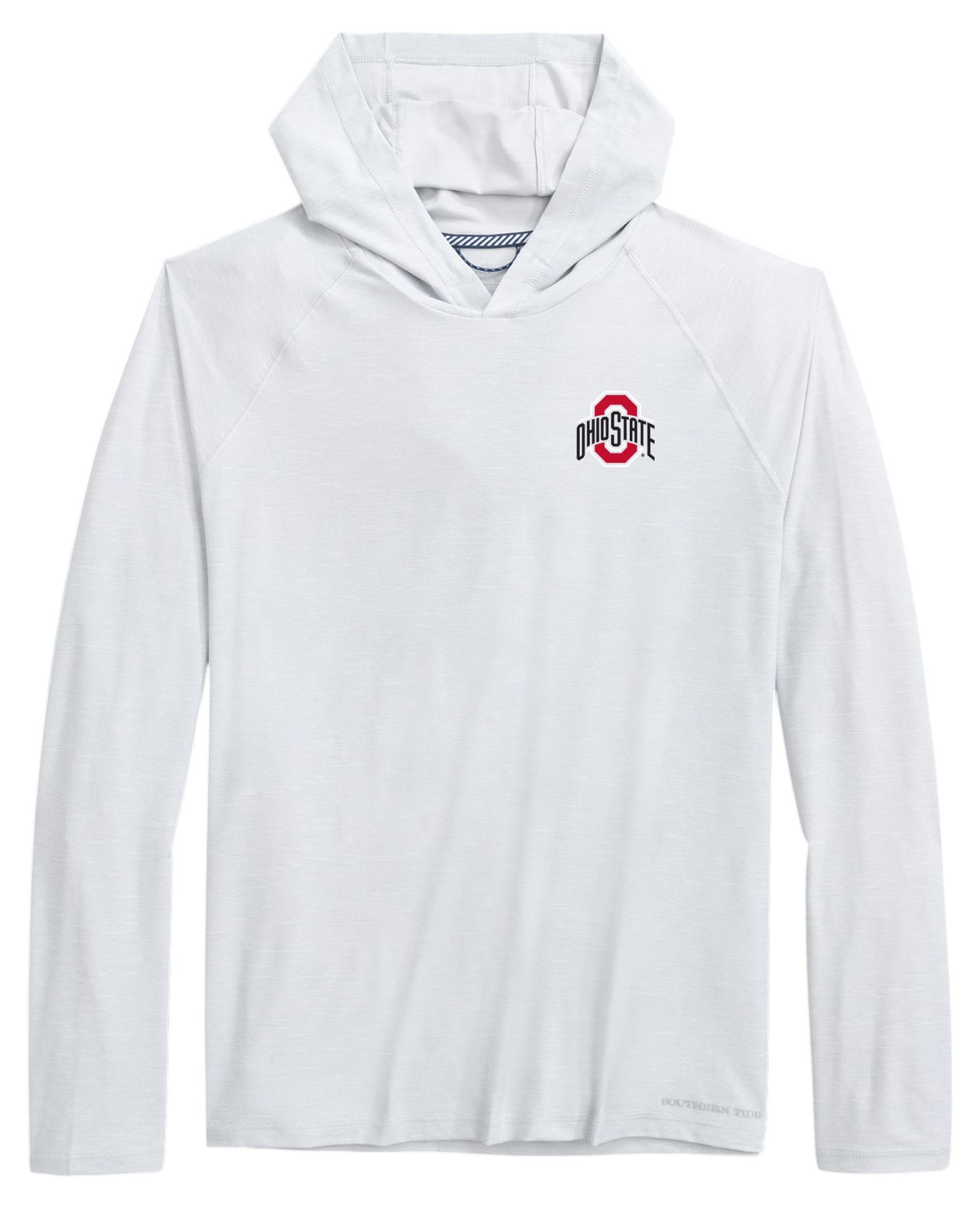 Southern Tide Men's Ohio State Buckeyes Grey Brrr Performance Hoodie