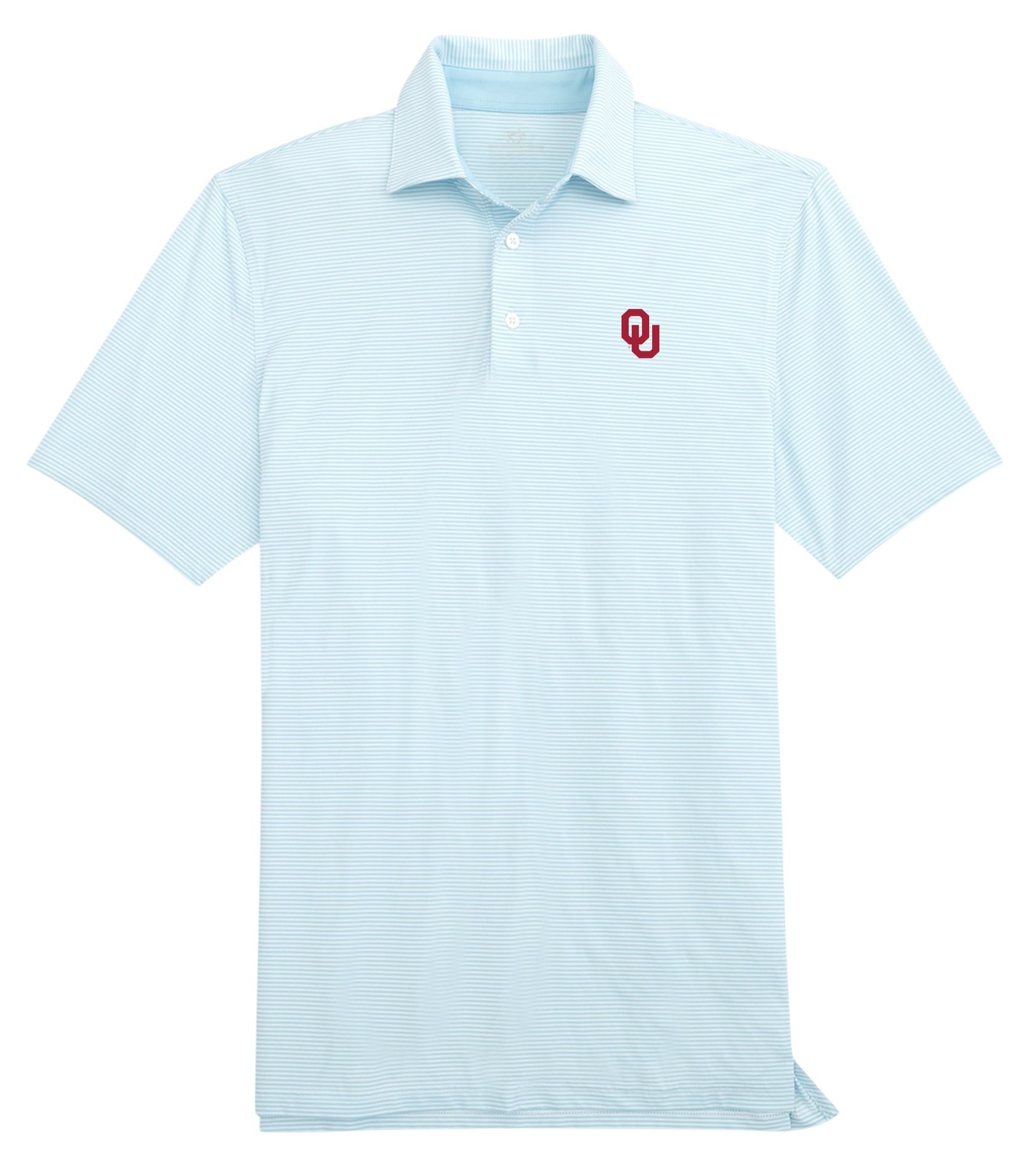 Southern Tide Men's Oklahoma Sooners Light Blue Meadowbrook Polo