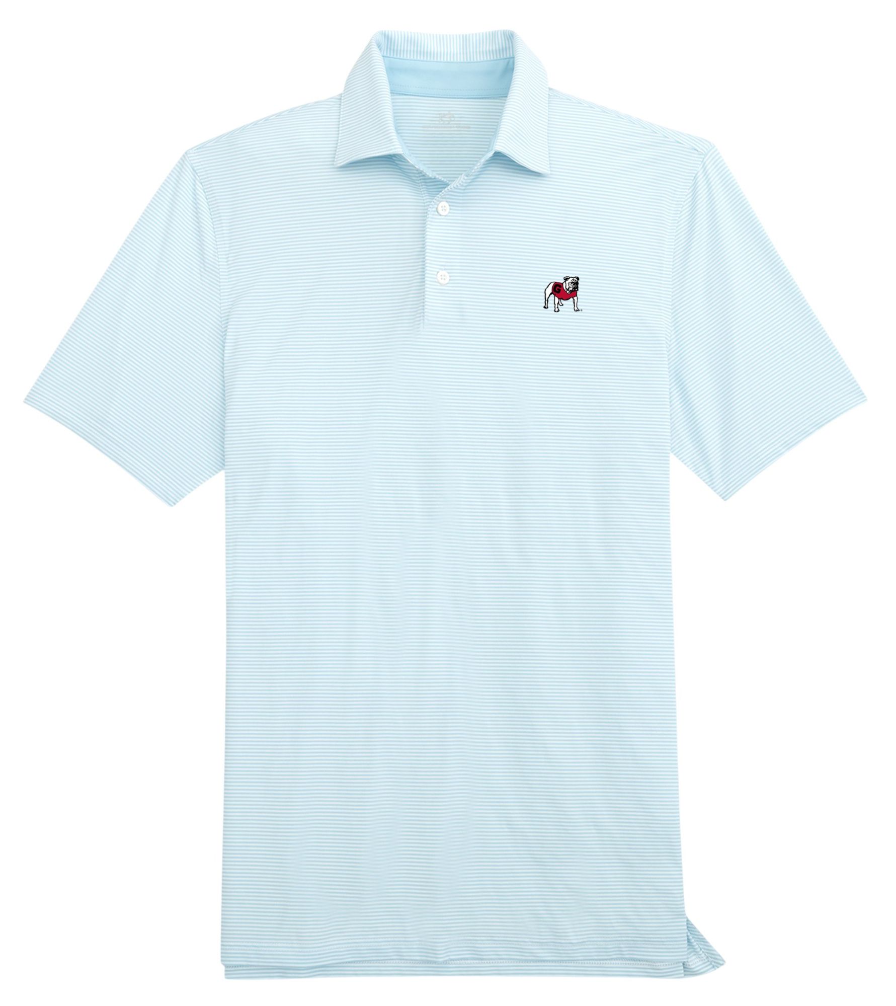 Southern Tide Men's Georgia Bulldogs Light Blue Meadowbrook Polo