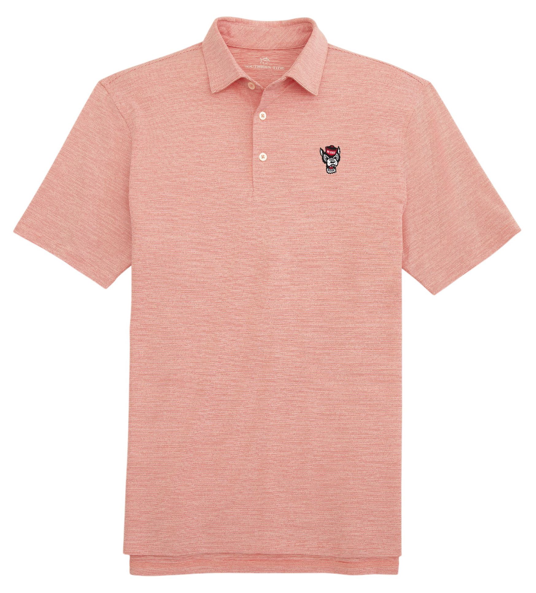 Southern Tide Men's NC State Wolfpack Red Driver Spacedye Polo