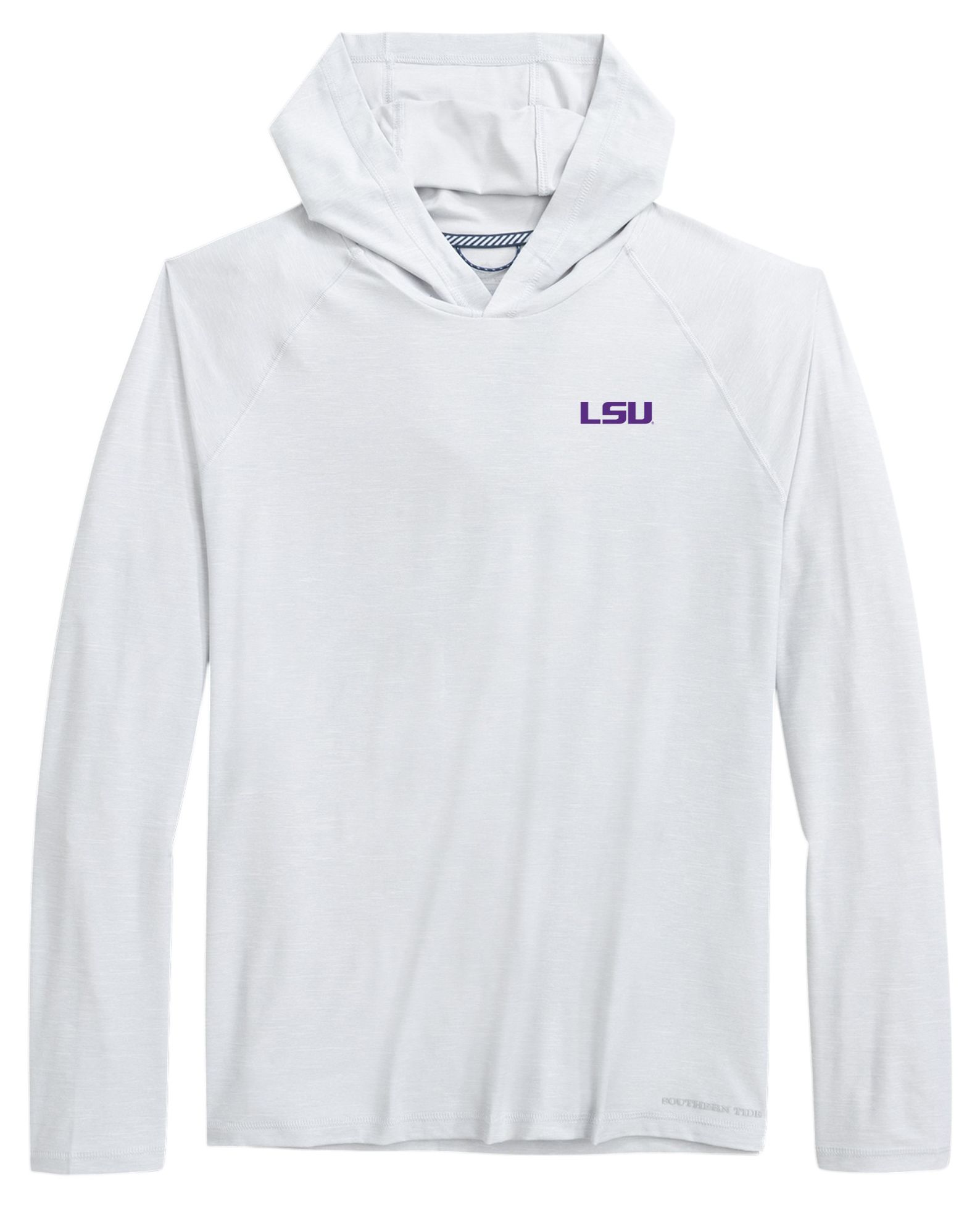 Southern Tide Men's LSU Tigers Grey Brrr Performance Hoodie