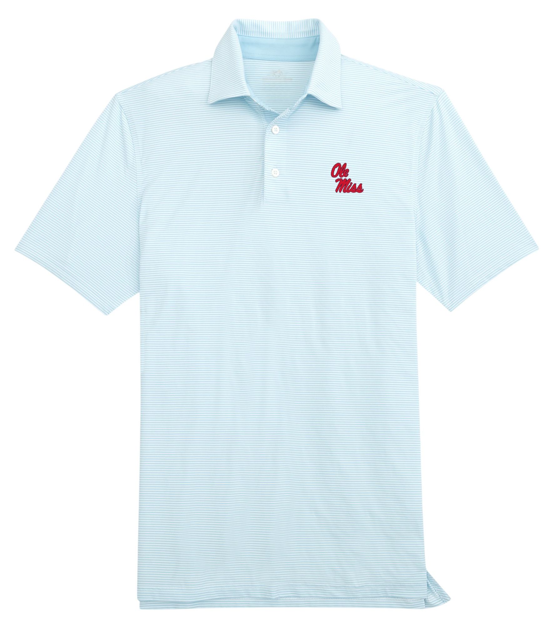 Southern Tide Men's Ole Miss Rebels Light Blue Meadowbrook Polo