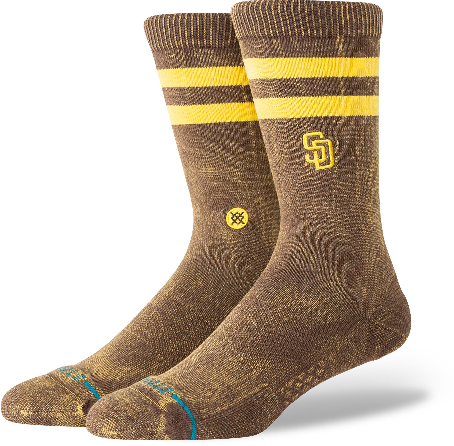 Stance Adult San Diego Padres Brown Rotation Crest Socks