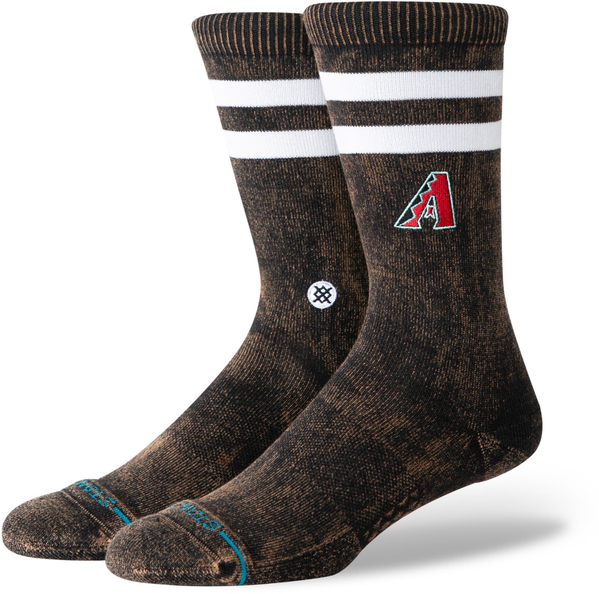 Stance Adult Arizona Diamondbacks Black Rotation Crest Crew Socks