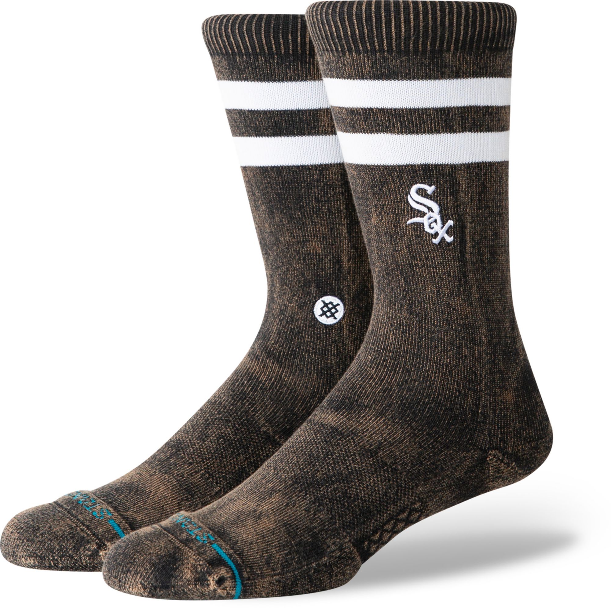 Stance Adult Chicago White Sox Black Rotation Crest Crew Socks