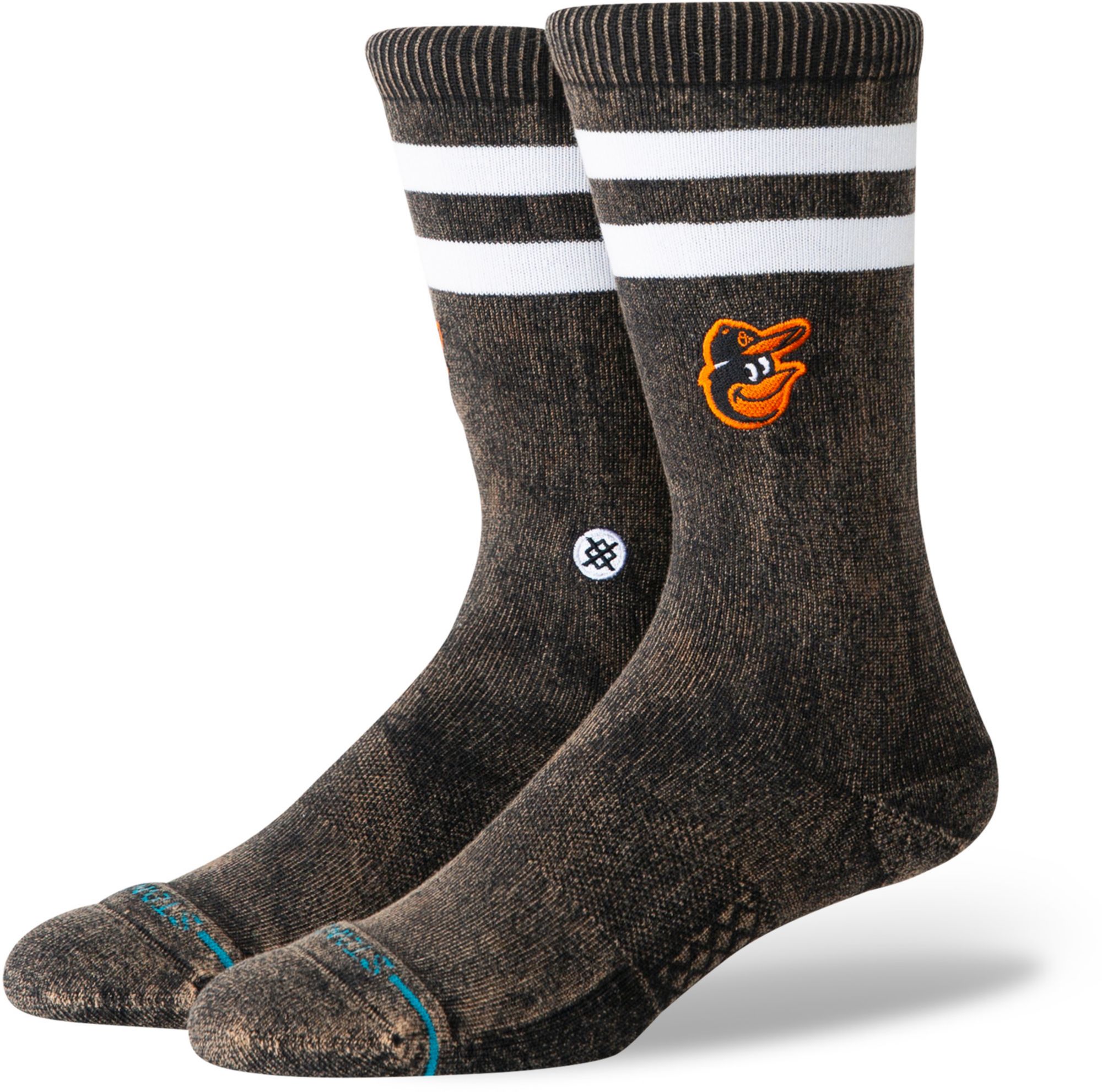 Stance Adult Baltimore Orioles Black Rotation Crest Crew Socks