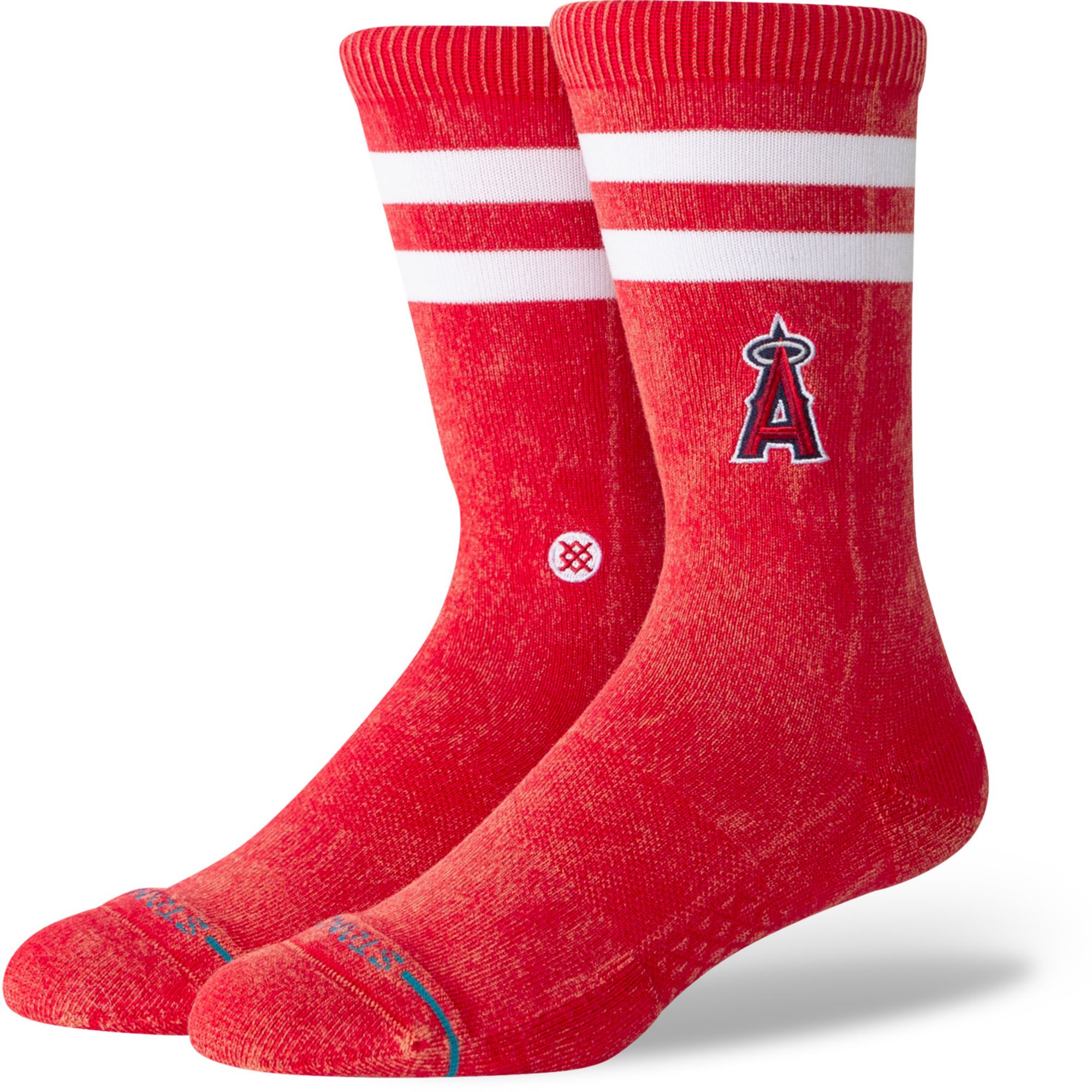 Stance Adult Los Angeles Angels Red Rotation Crest Crew Socks