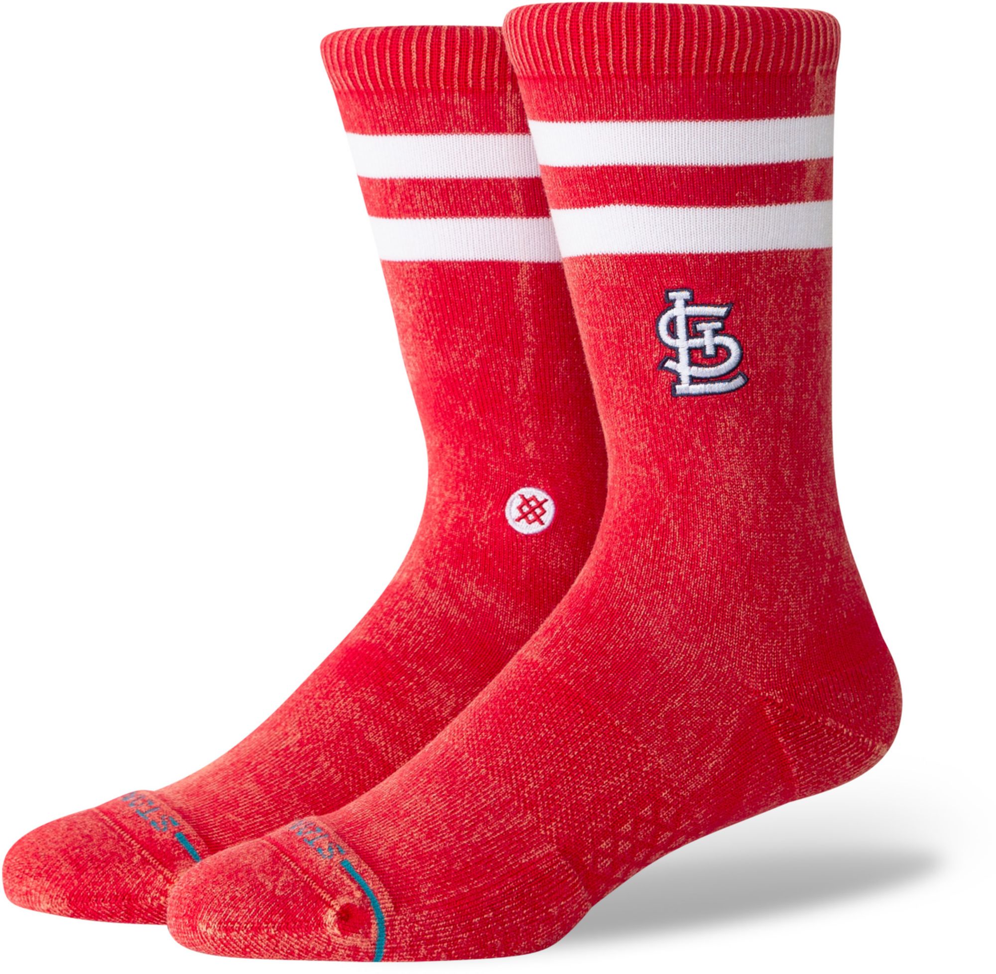 Stance Adult St. Louis Cardinals Red Rotation Crest Crew Socks