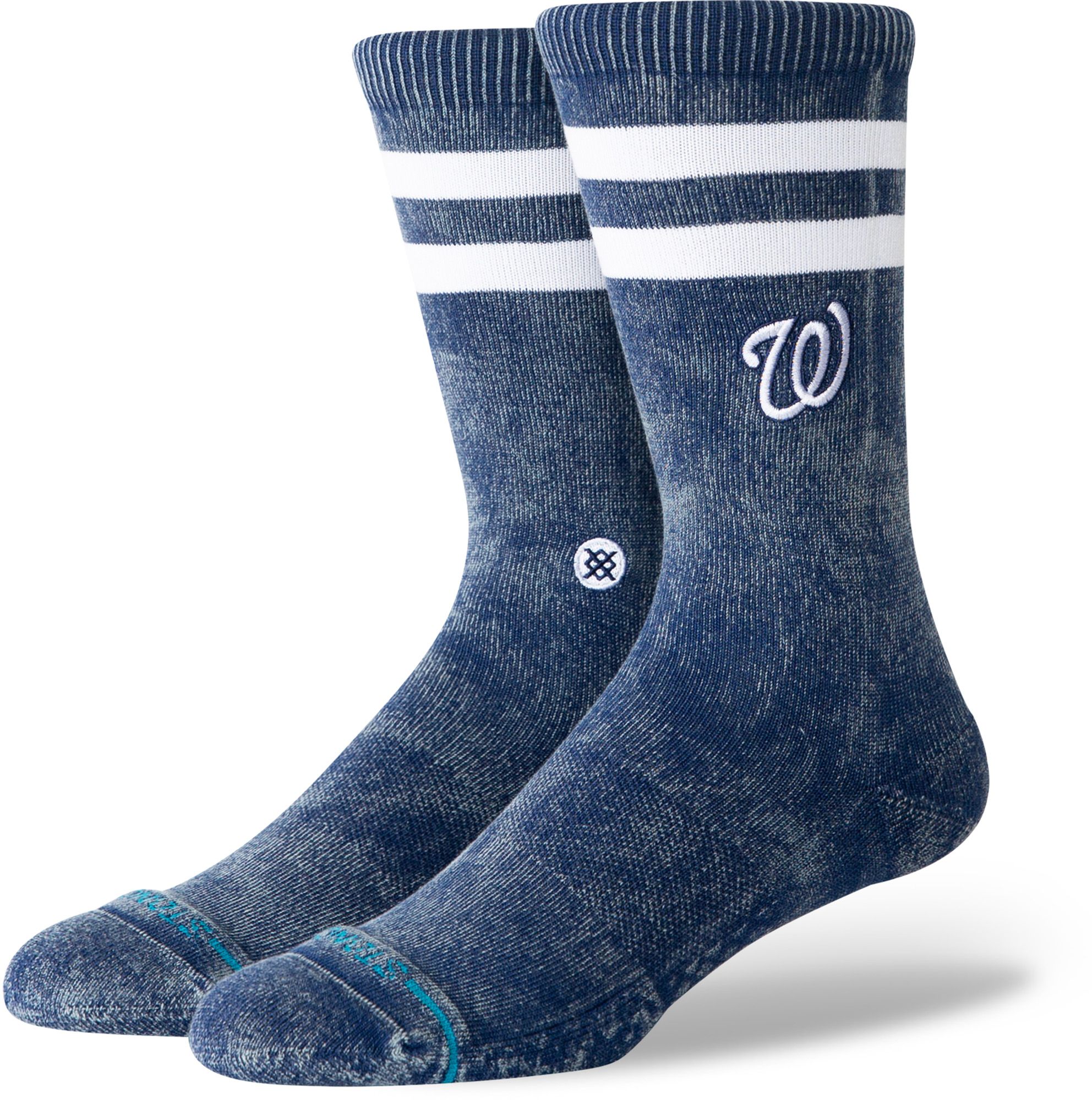 Stance Adult Washington Nationals Navy Rotation Crest Crew Socks