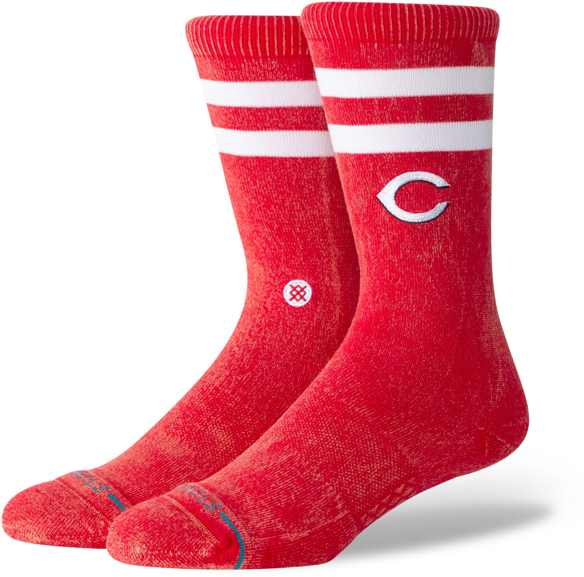 Stance Adult Cincinnati Reds Red Rotation Crest Crew Socks