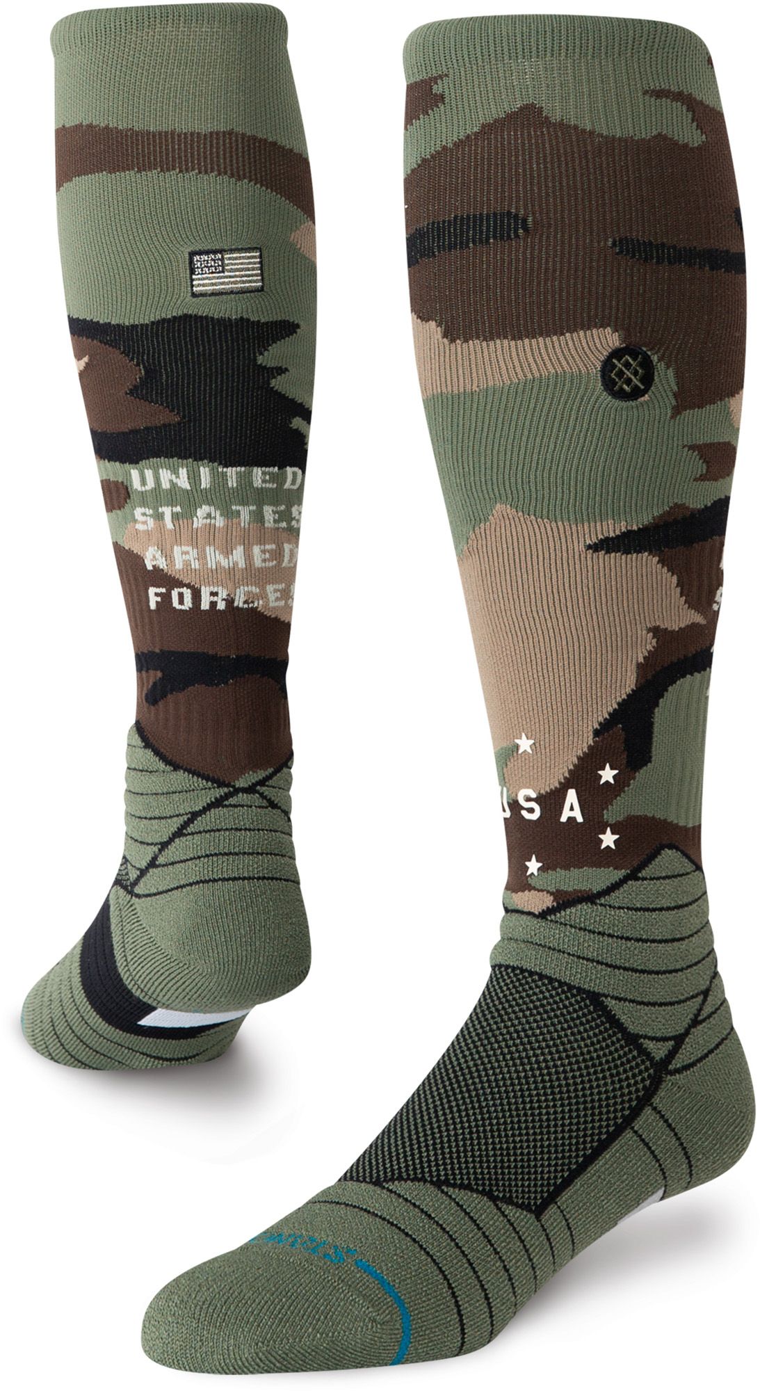 Stance Adult MLB Green Armed Forced Day 2026 Socks