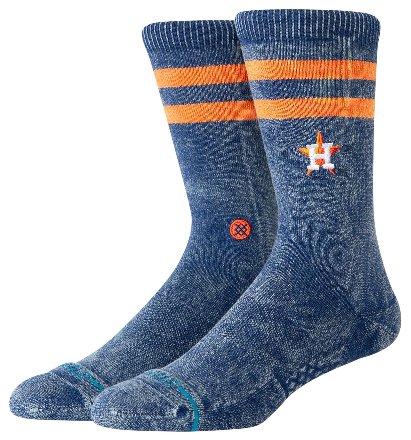 Stance Adult Houston Astros Navy Rotation Crest Crew Socks