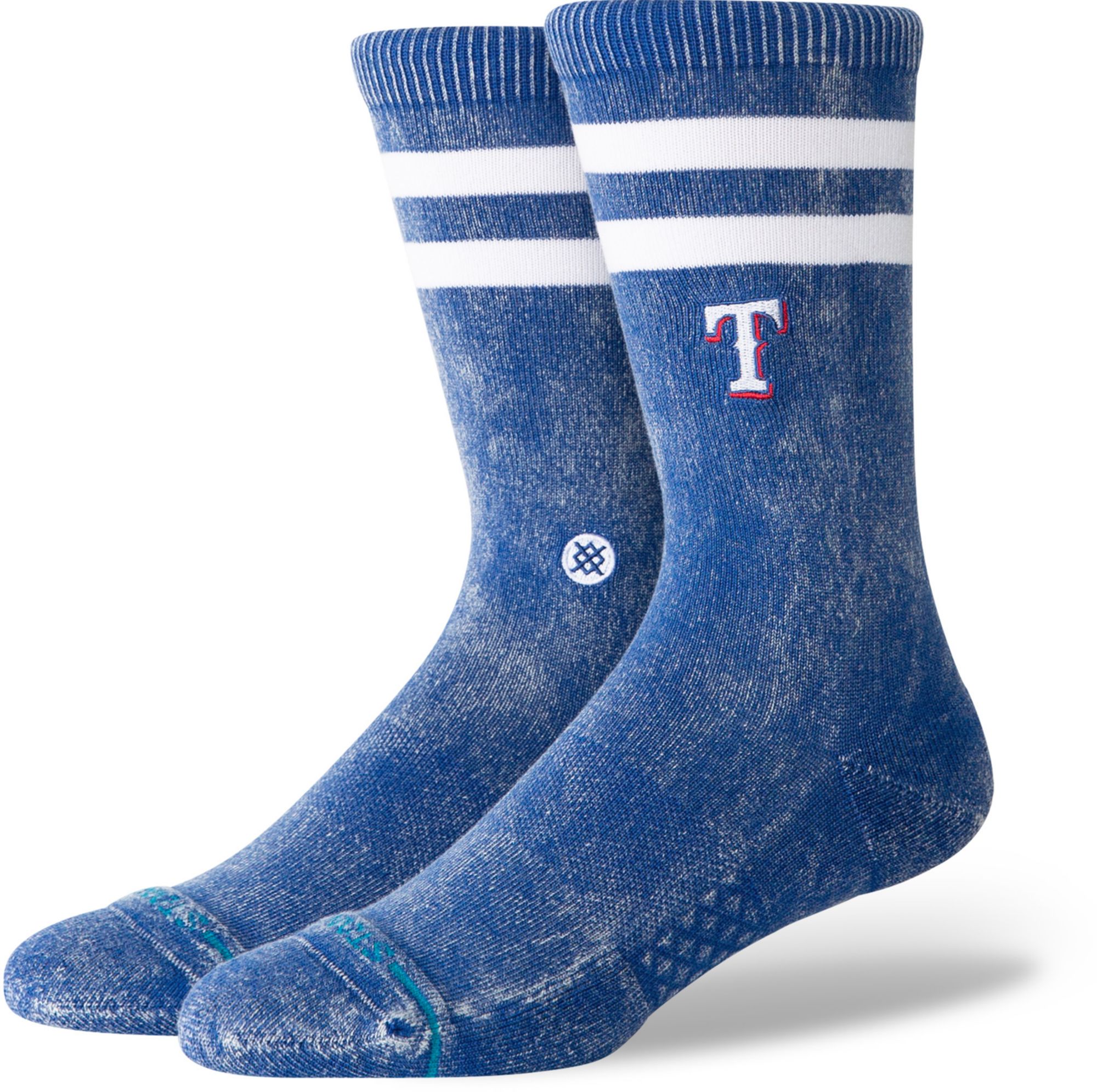 Stance Adult Texas Rangers Navy Rotation Crest Crew Socks