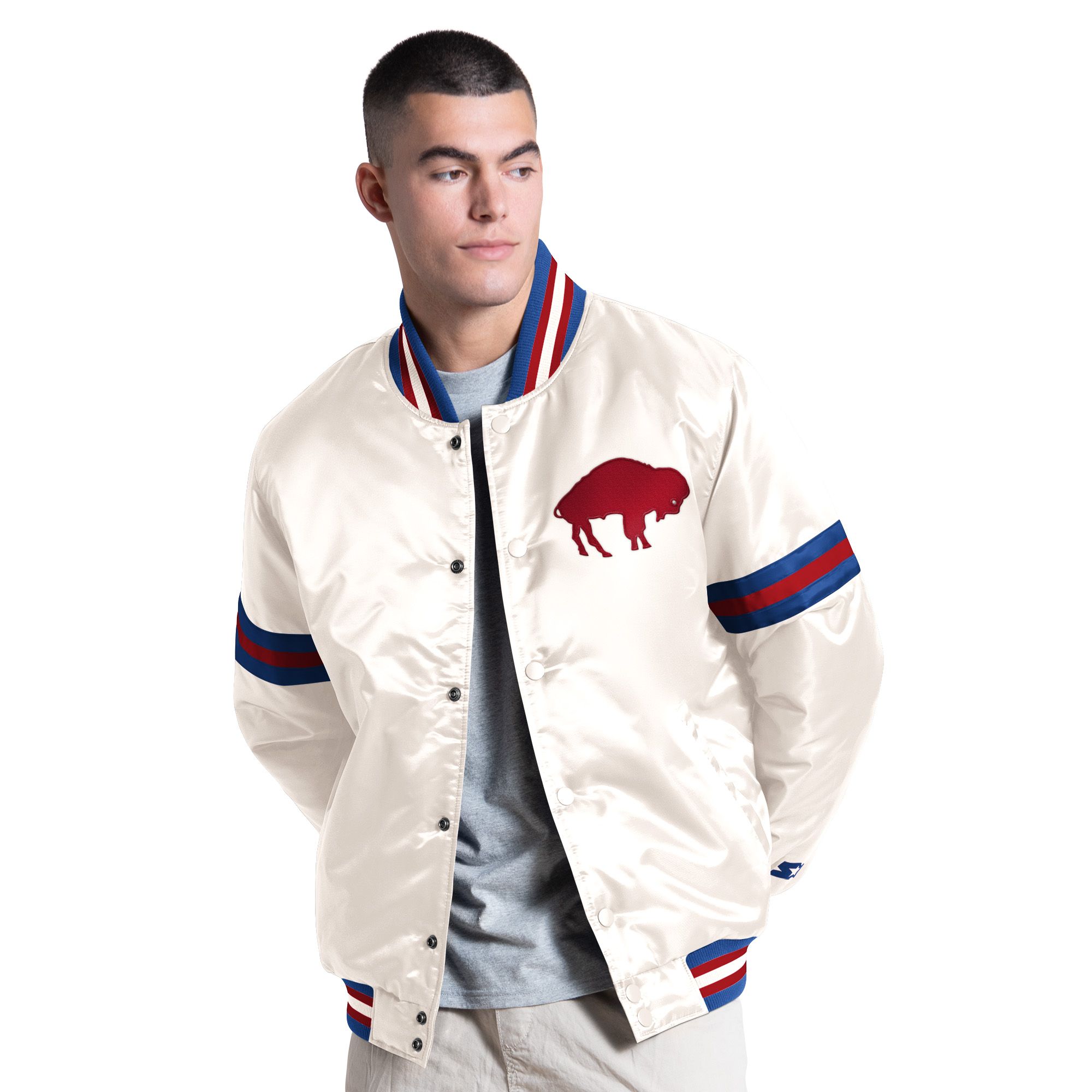 Starter Men's Buffalo Bills Court Satin Jacket