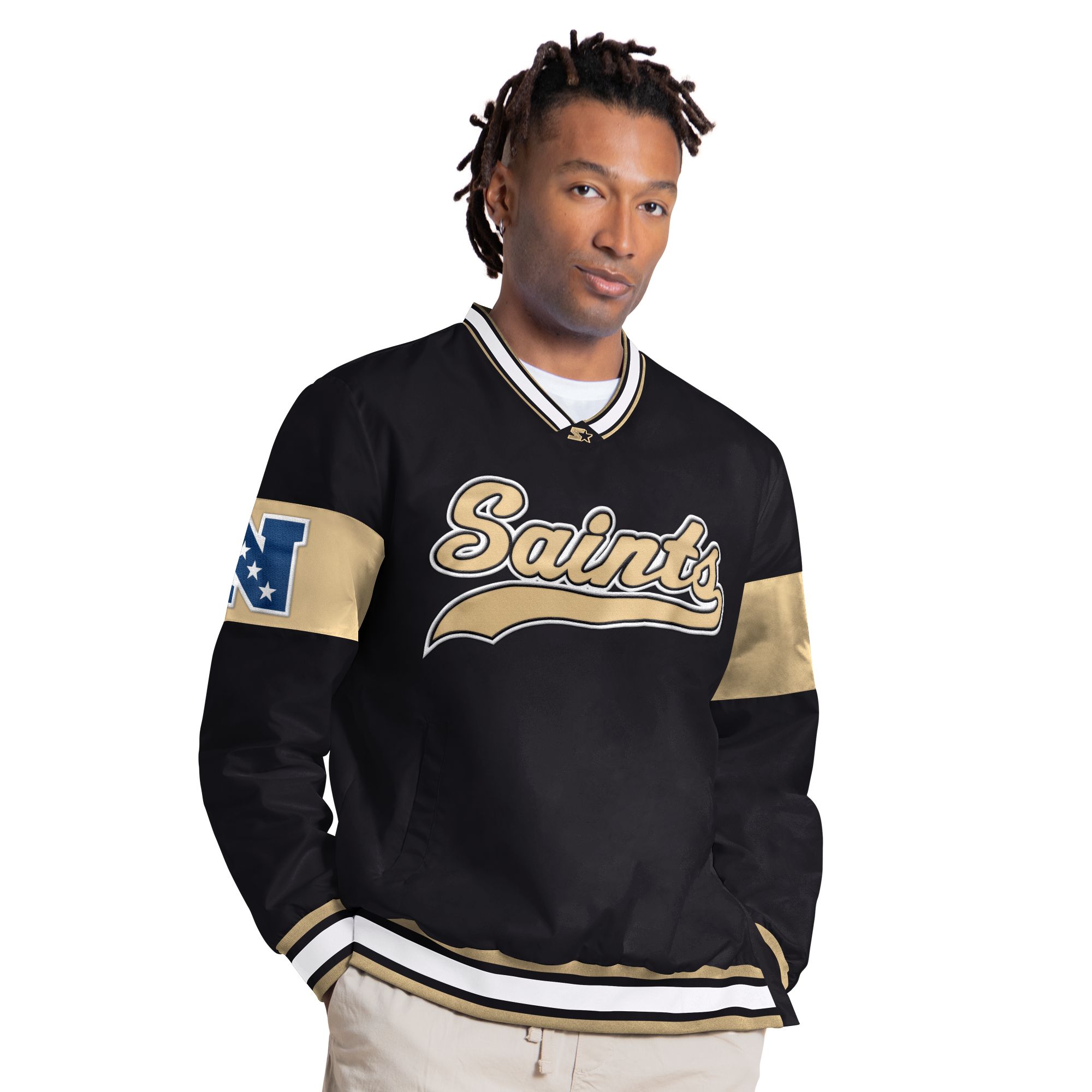 Starter Men's New Orleans Saints Tailsweep Pullover