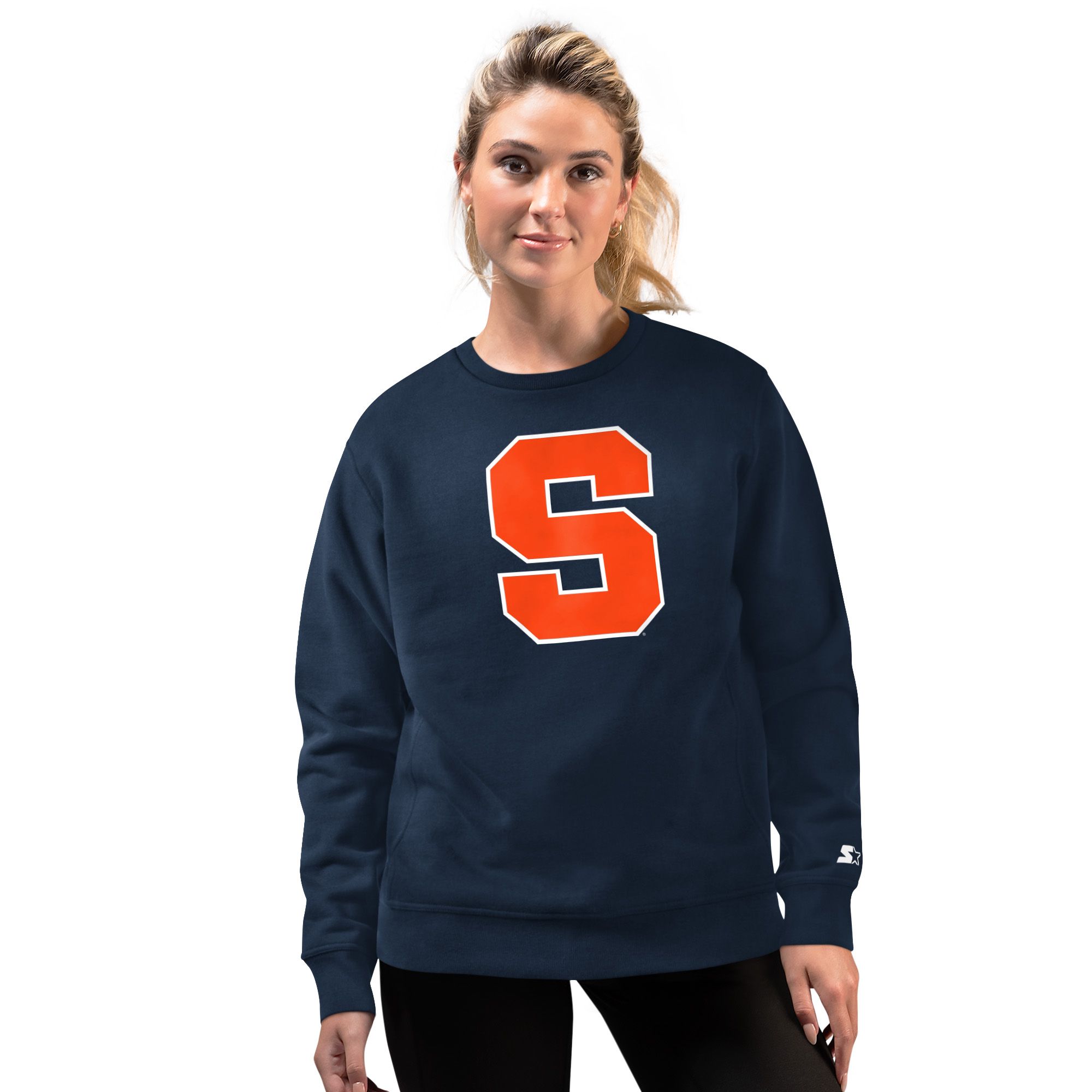 Starter Men's Syracuse Orange Logo Crewneck Sweatshirt