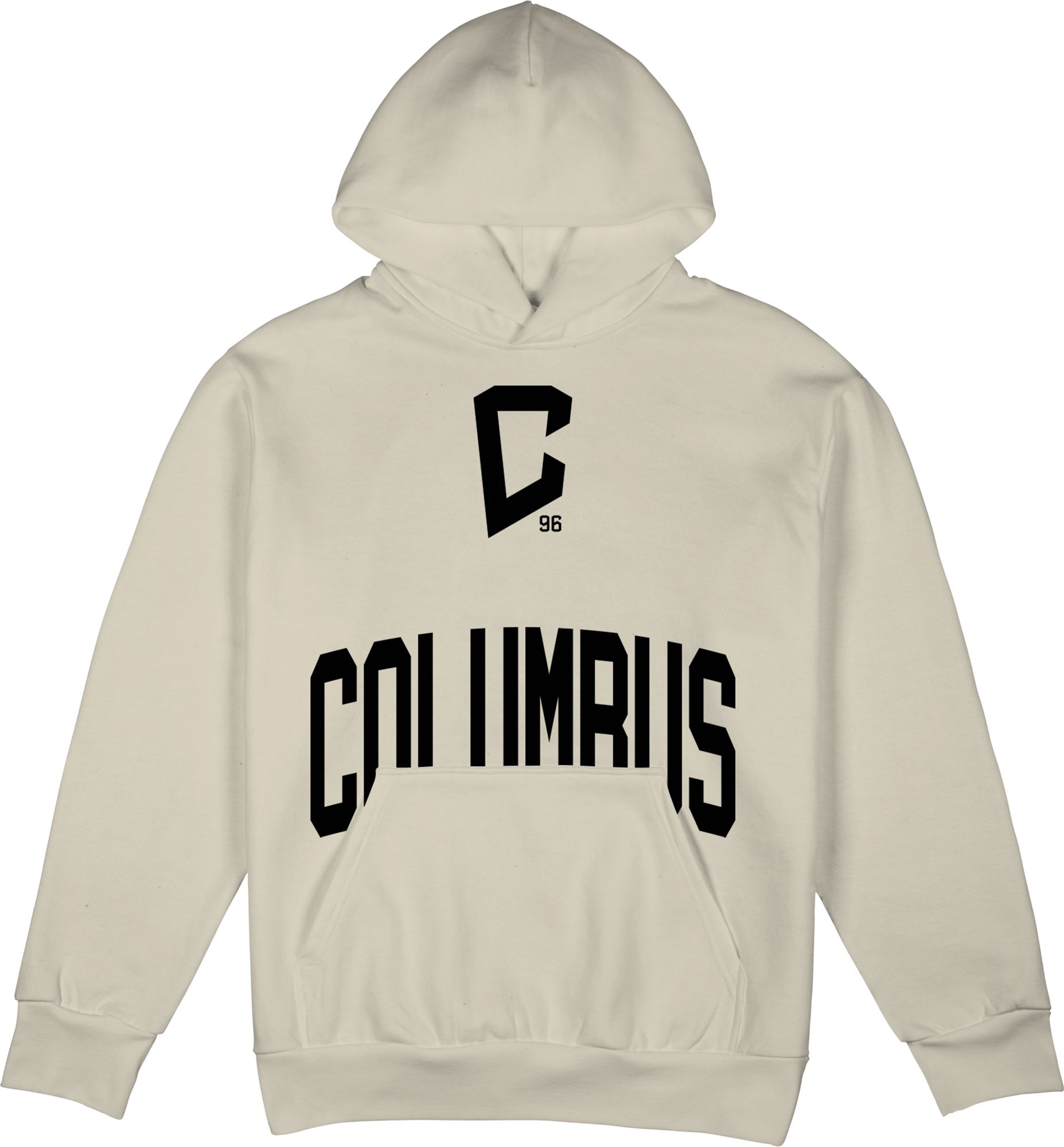 Stadium Essentials Adult Columbus Crew 2026 Off White Wordmark Hoodie