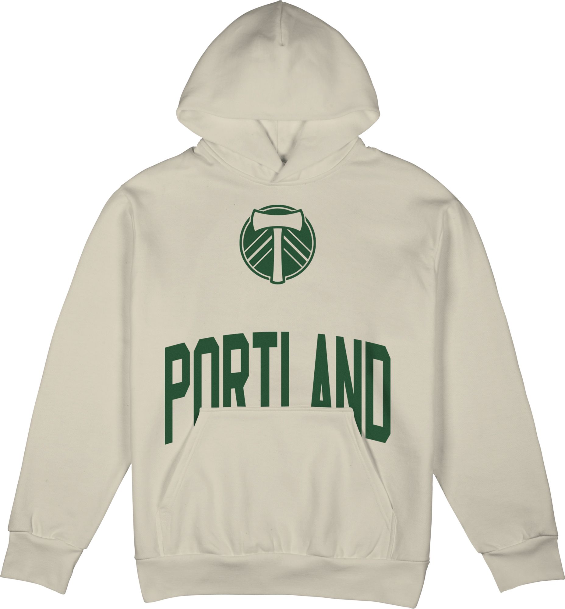 Stadium Essentials Adult Portland Timbers 2026 Off White Wordmark Hoodie