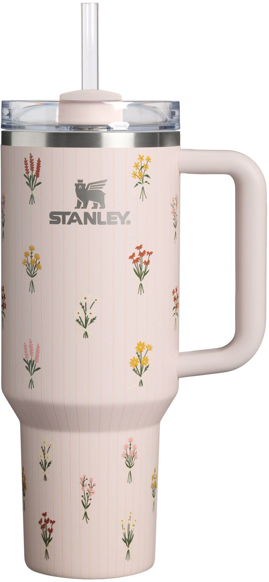 Stanley 40 oz. Quencher H2.0 FlowState Tumbler - Rose Quartz Bouquets