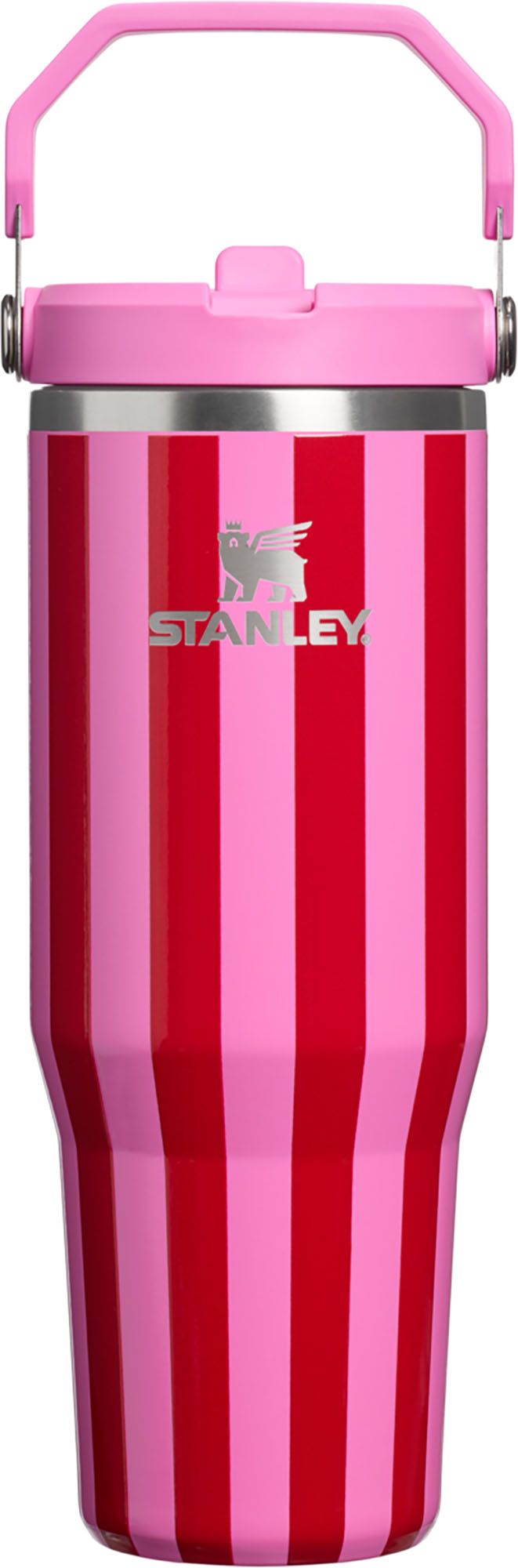 Stanley 30 oz. IceFlow 2.0 Flip Straw Tumbler - Holiday, Popsicle Peppermint Stripe