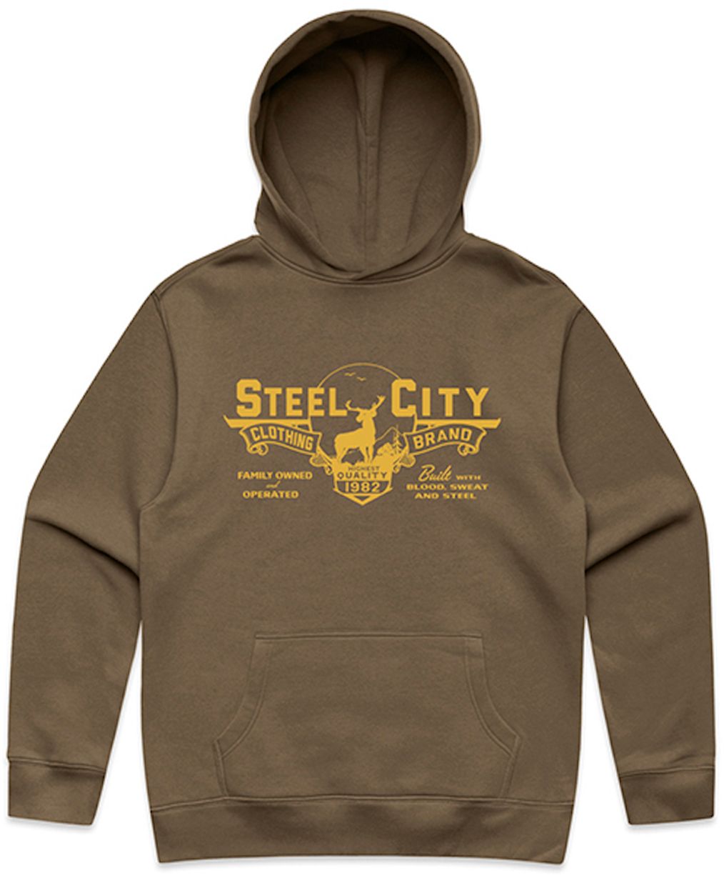 Steel City Adult Pittsburgh Deer Pullover Hoodie