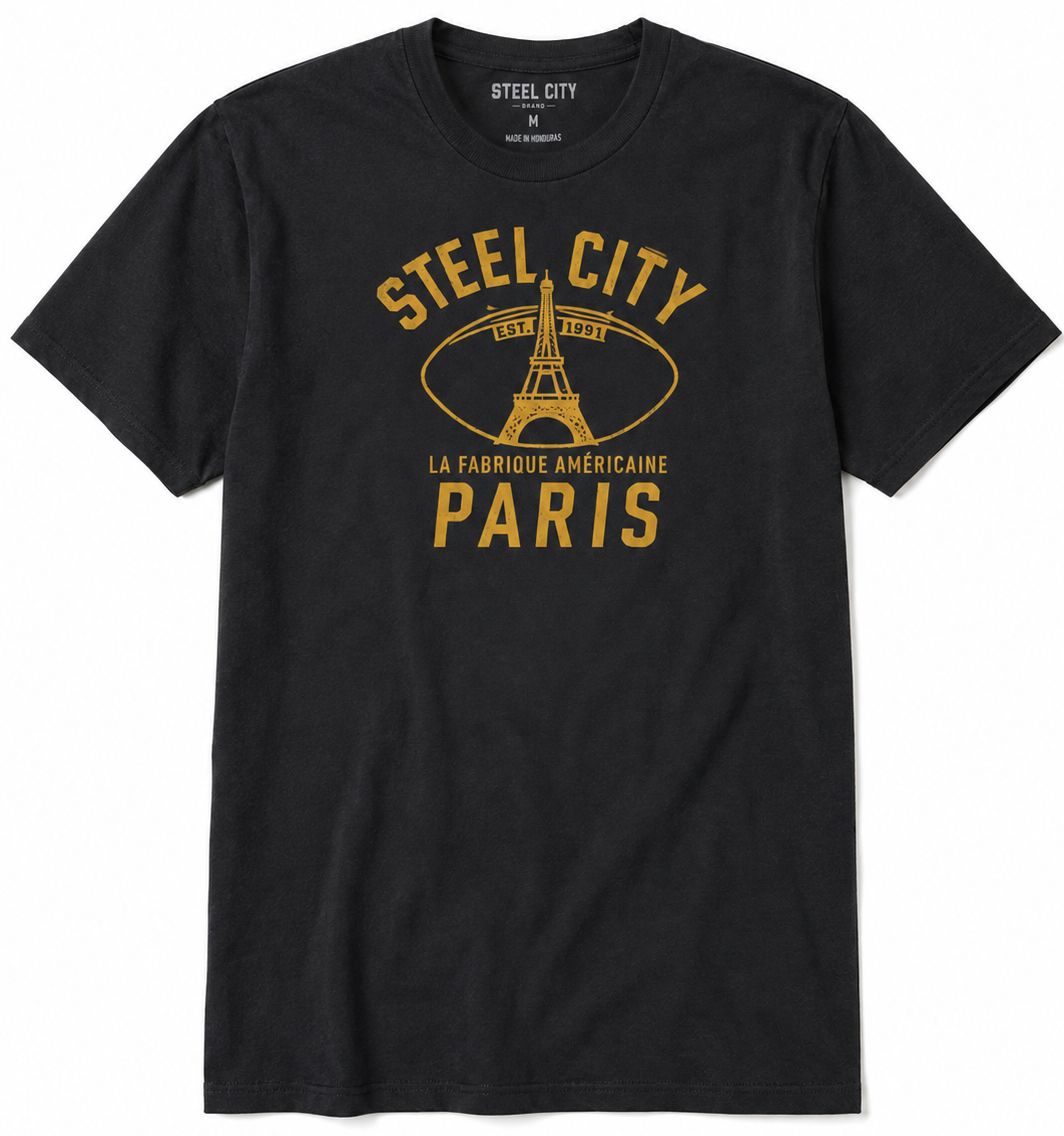 Steel City Adult Pittsburgh Paris T-Shirt