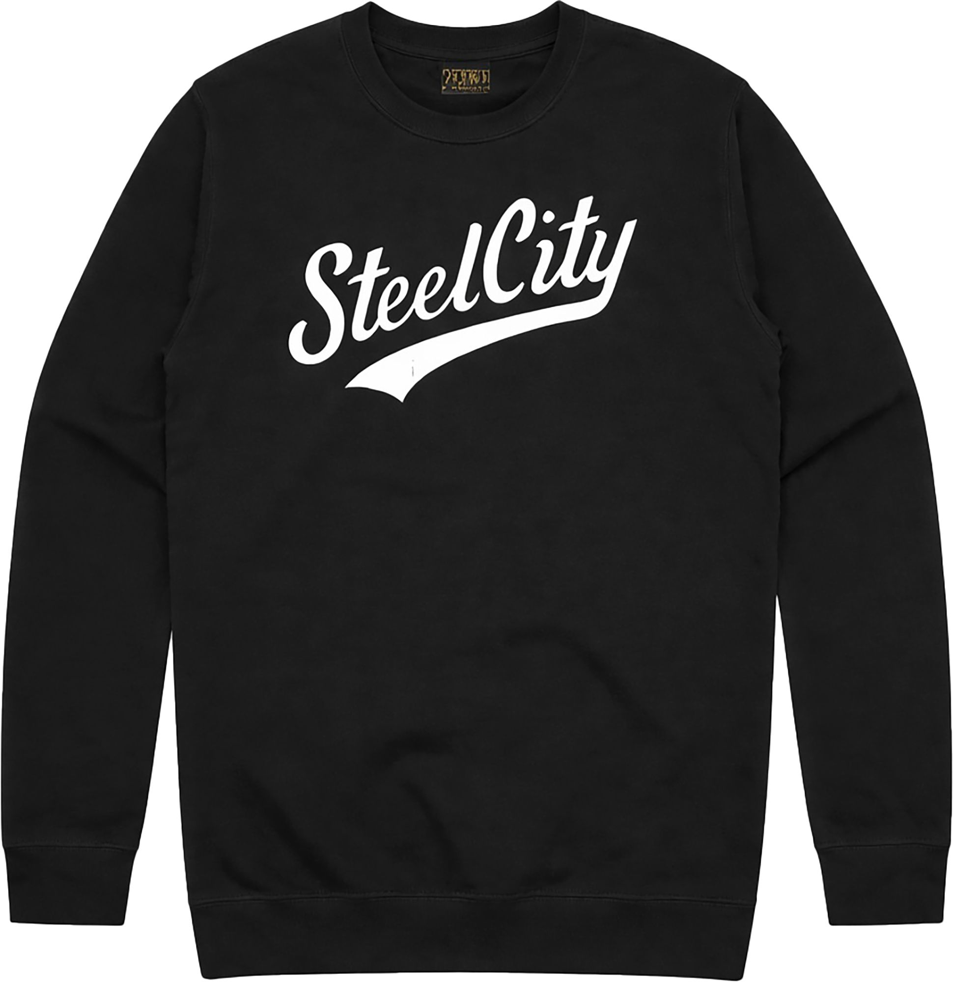 Steel City Adult Steel City Black Crewneck Sweatshirt