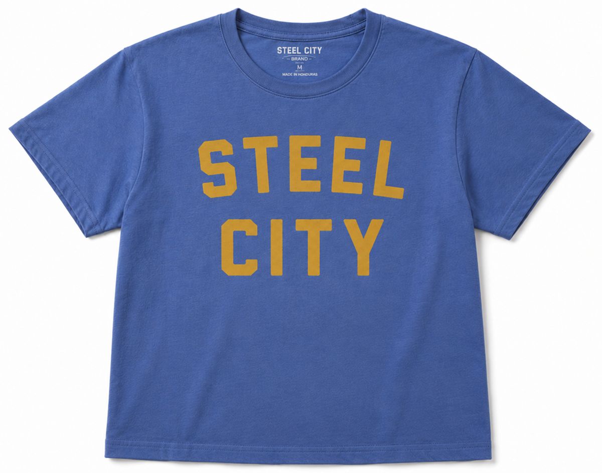 Steel City Women's Pittsburgh Logo Cropped T-Shirt