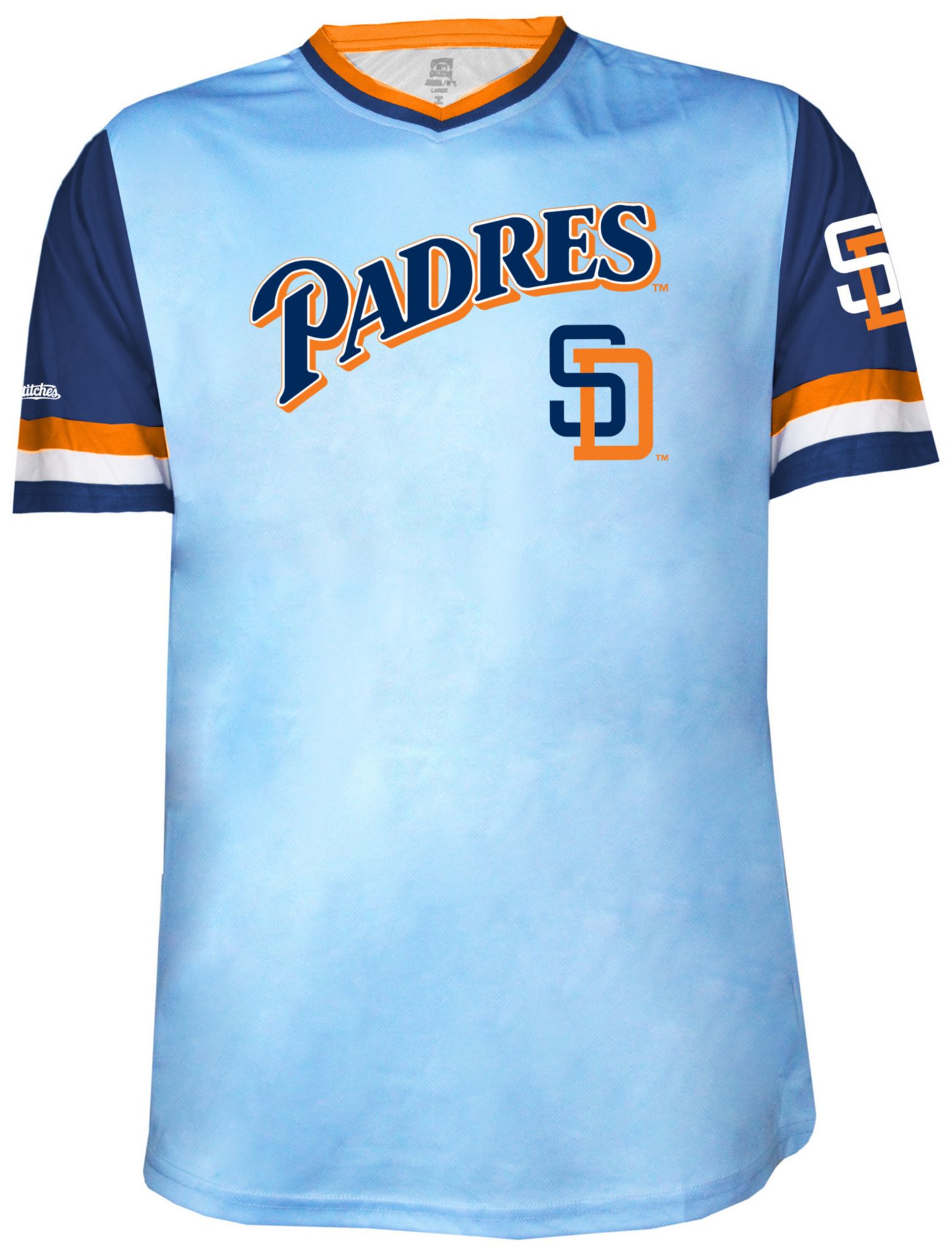 Stitches Men's San Diego Padres Blue Sublimated T-Shirt