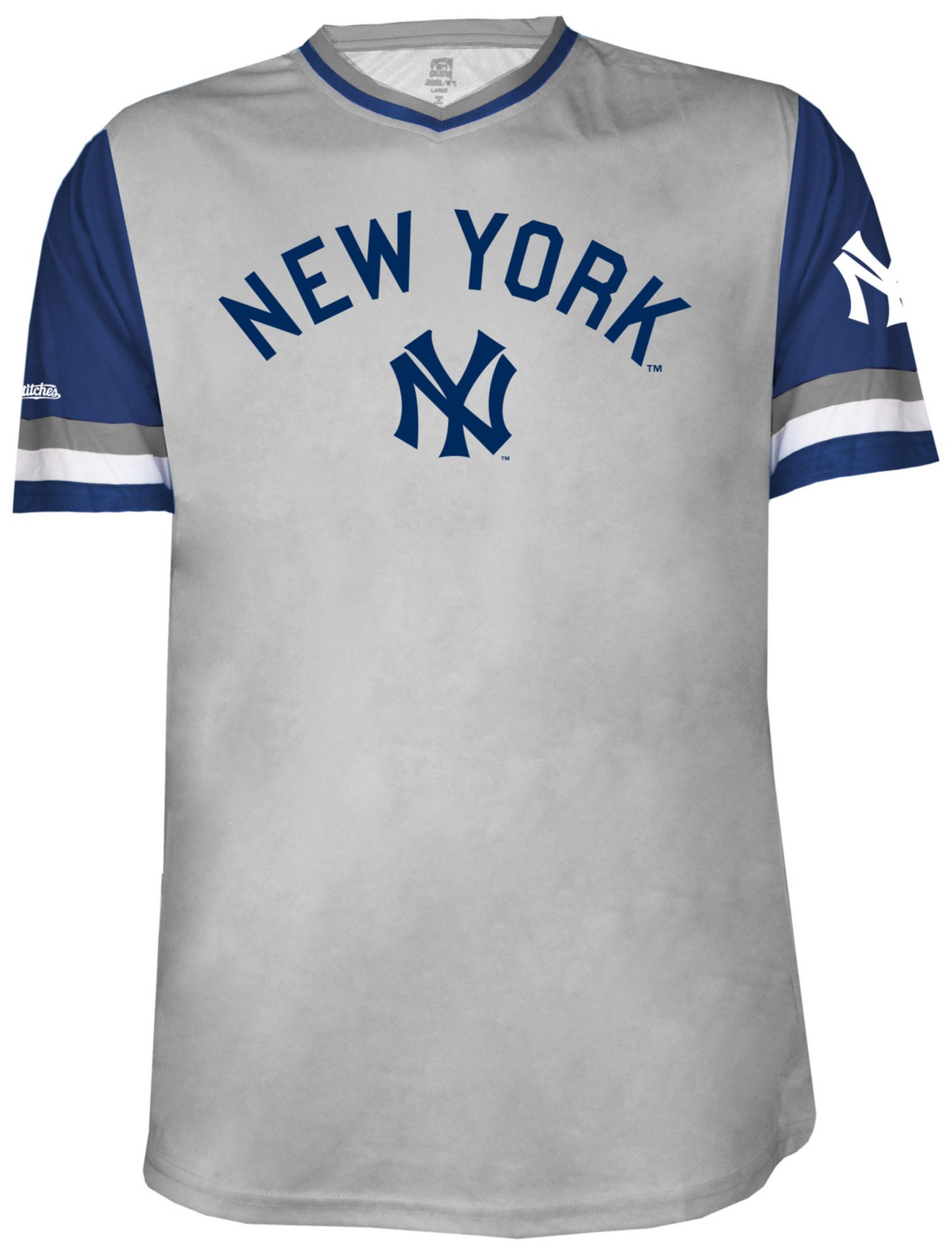 Stitches Men's New York Yankees Gray Sublimated T-Shirt