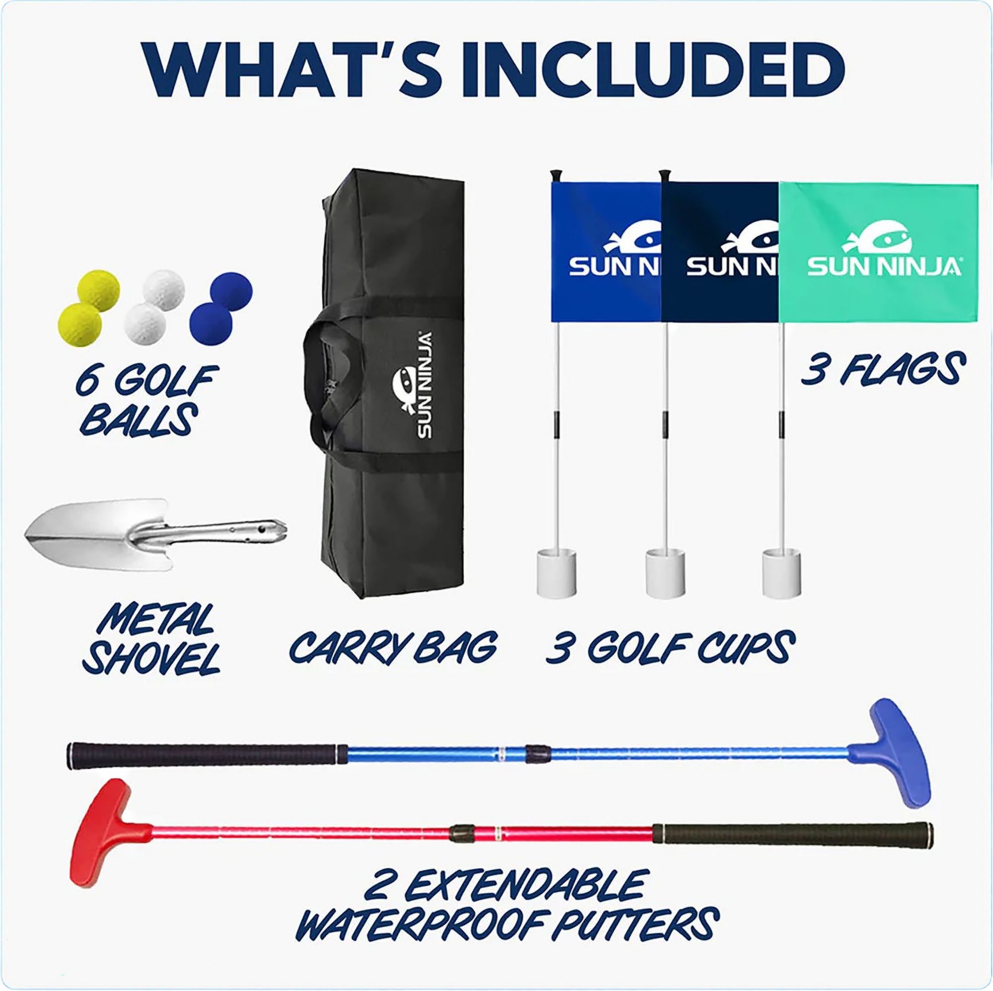 Sun Ninja Beach Golf Set
