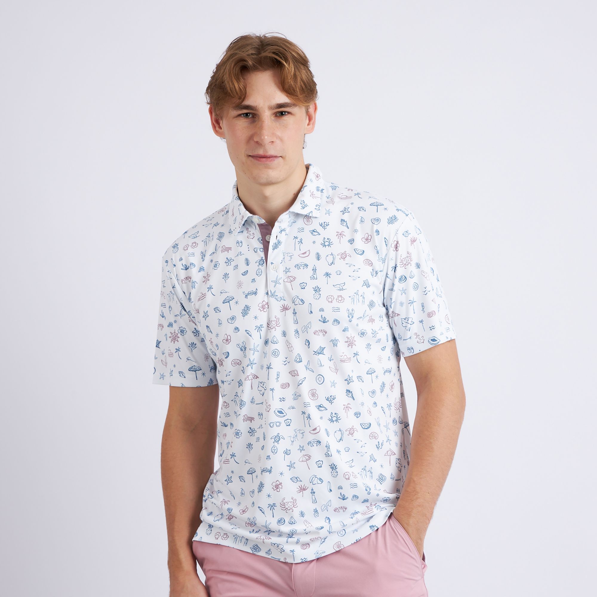 Swannies Men's Crest Golf Polo