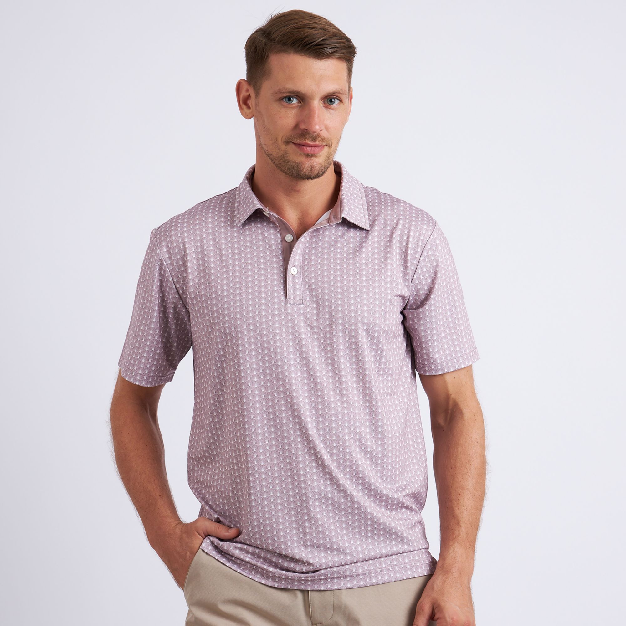 Swannies Men's Seashell Golf Polo