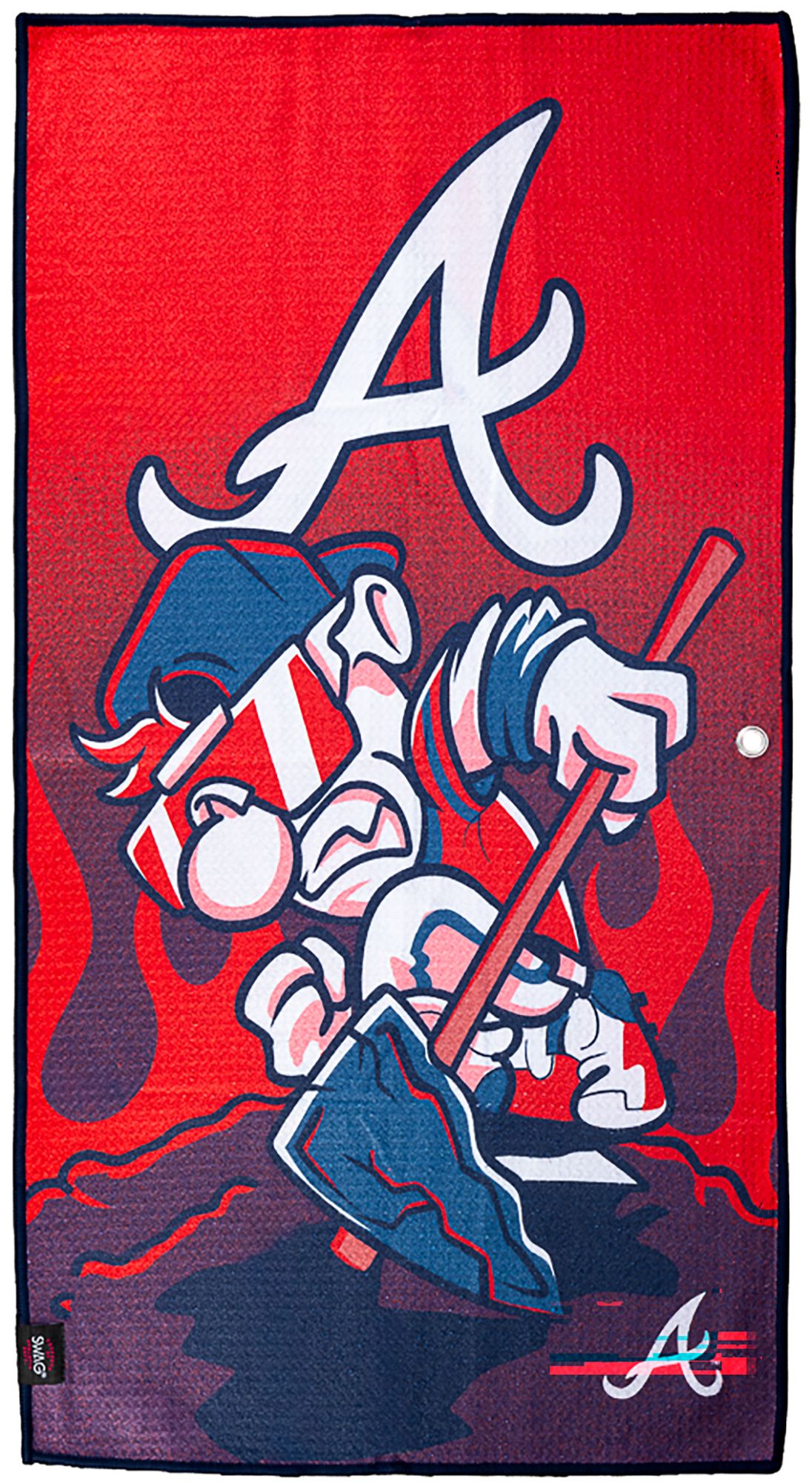 SWAG Athletic Atlanta Braves Golf Towel, Multi