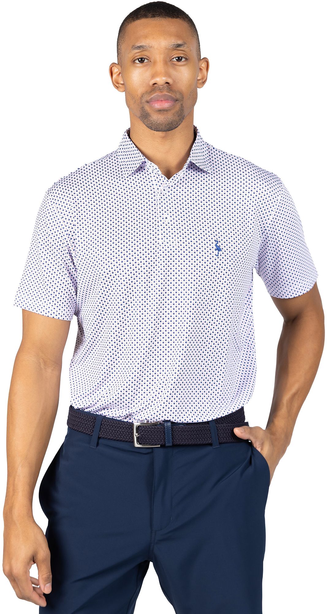 TailorByrd Men's Stars Performance Polo