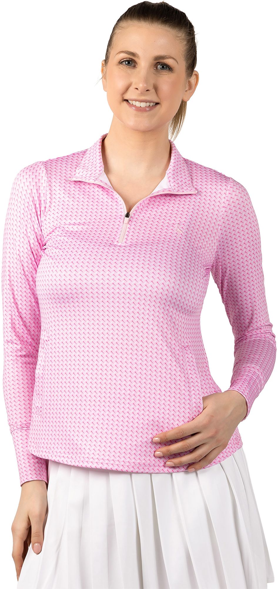 TailorByrd Women's Tees Printed Quarter Zip