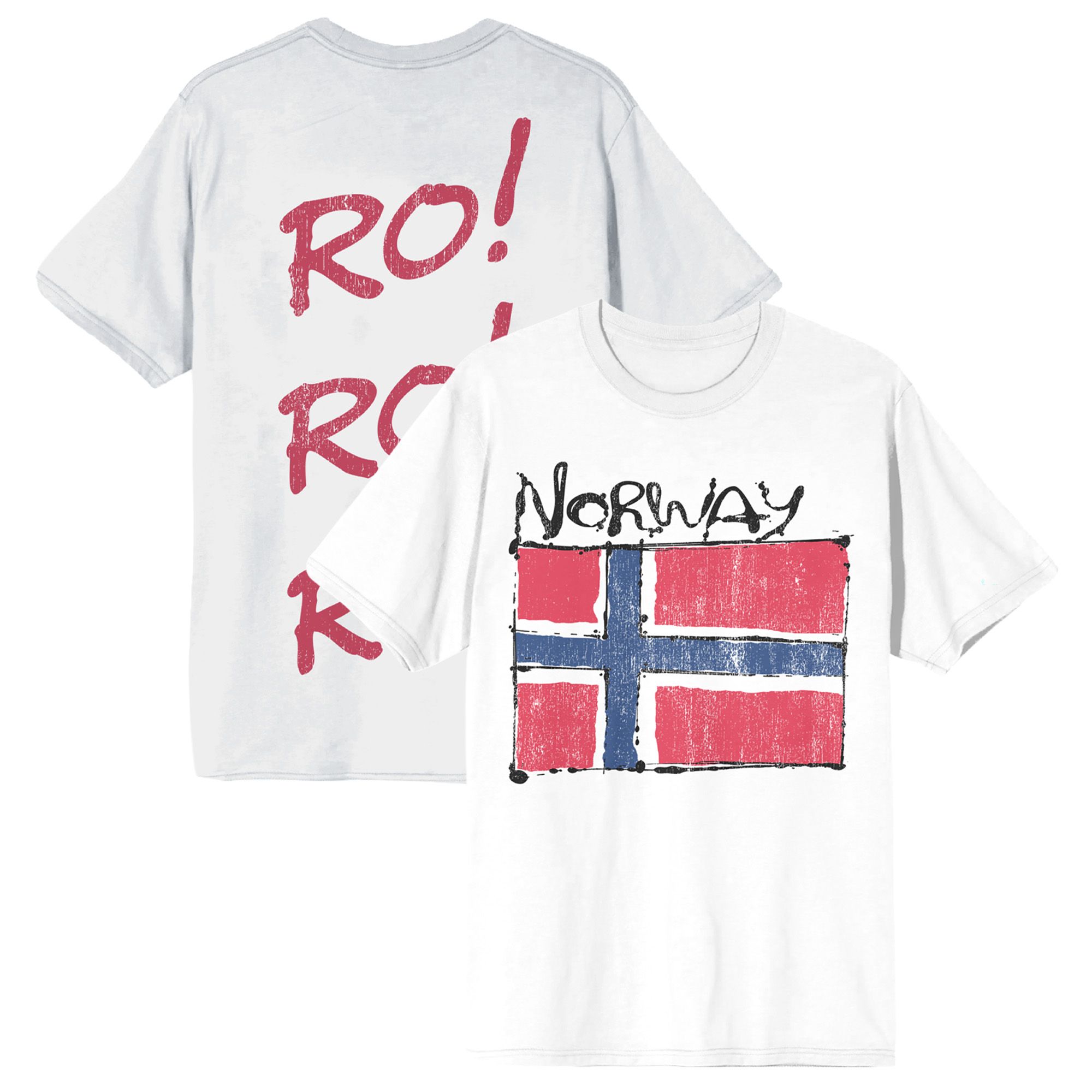 Team Gear Adult Norway White Flag T-Shirt