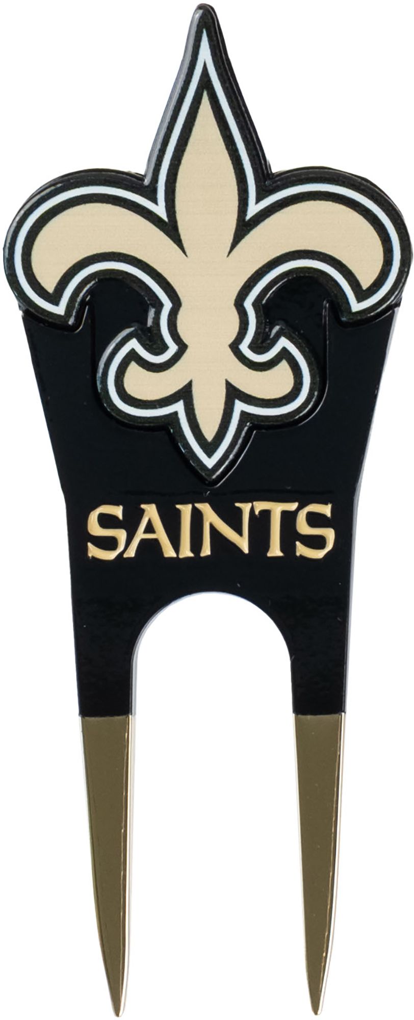CMC Design New Orleans Saints Divot Tool with Custom Shaped Removable Marker
