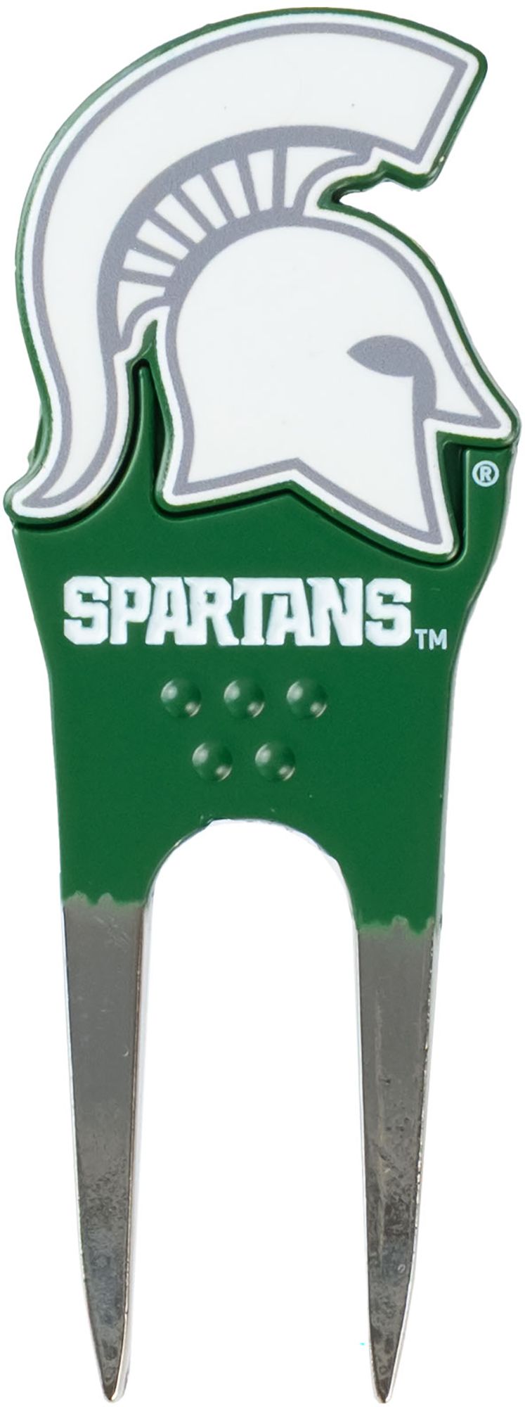 CMC Design Michigan State Spartans Divot Tool with Custom Shaped Removable Marker, Green