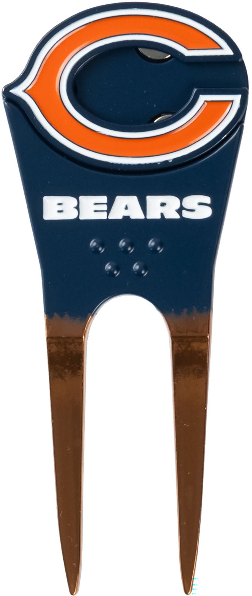 CMC Design Chicago Bears Divot Tool with Custom Shaped Removable Marker, Green